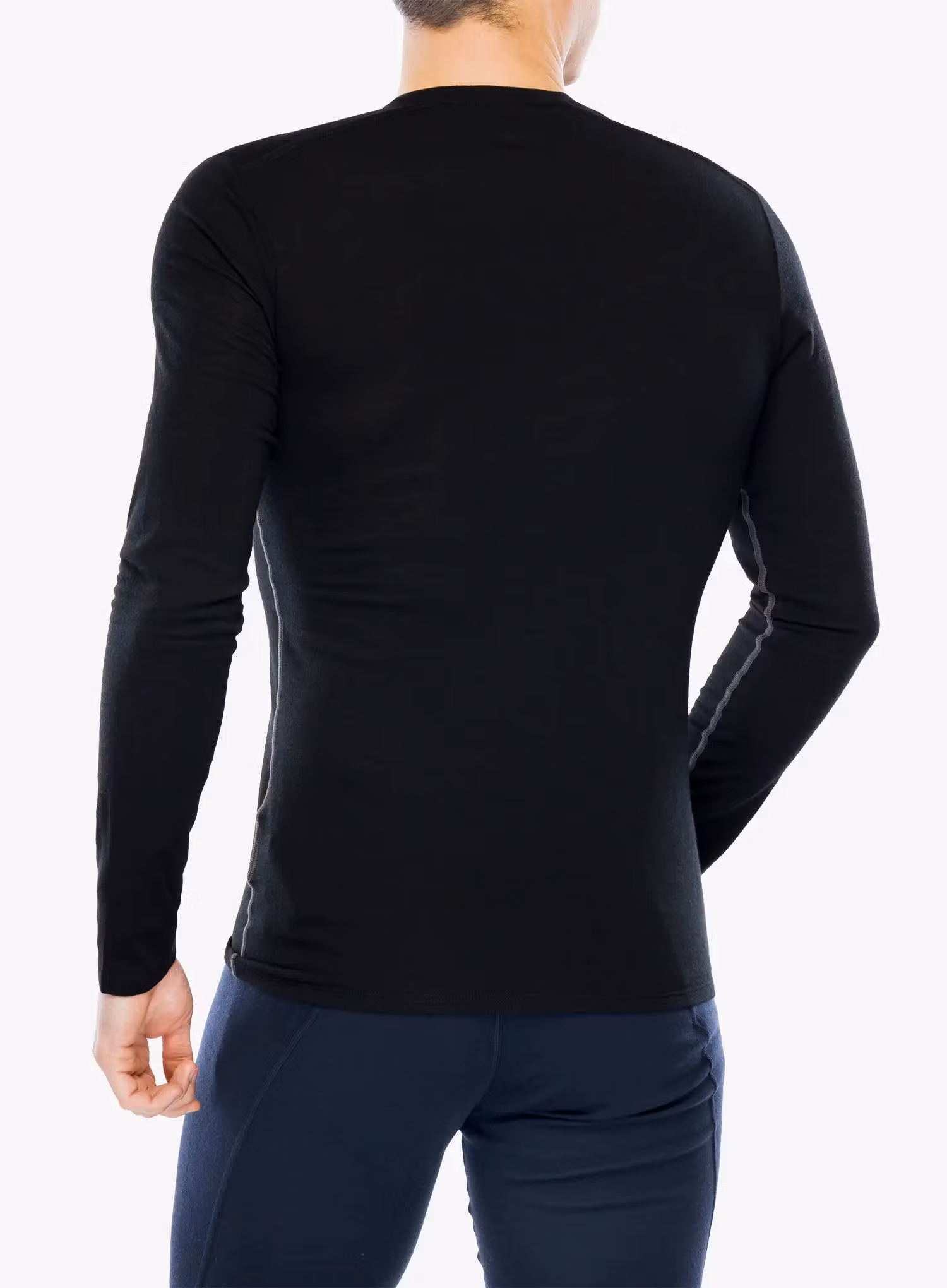 Funkční mikina Icebreaker Anatomica LS Crewe - black