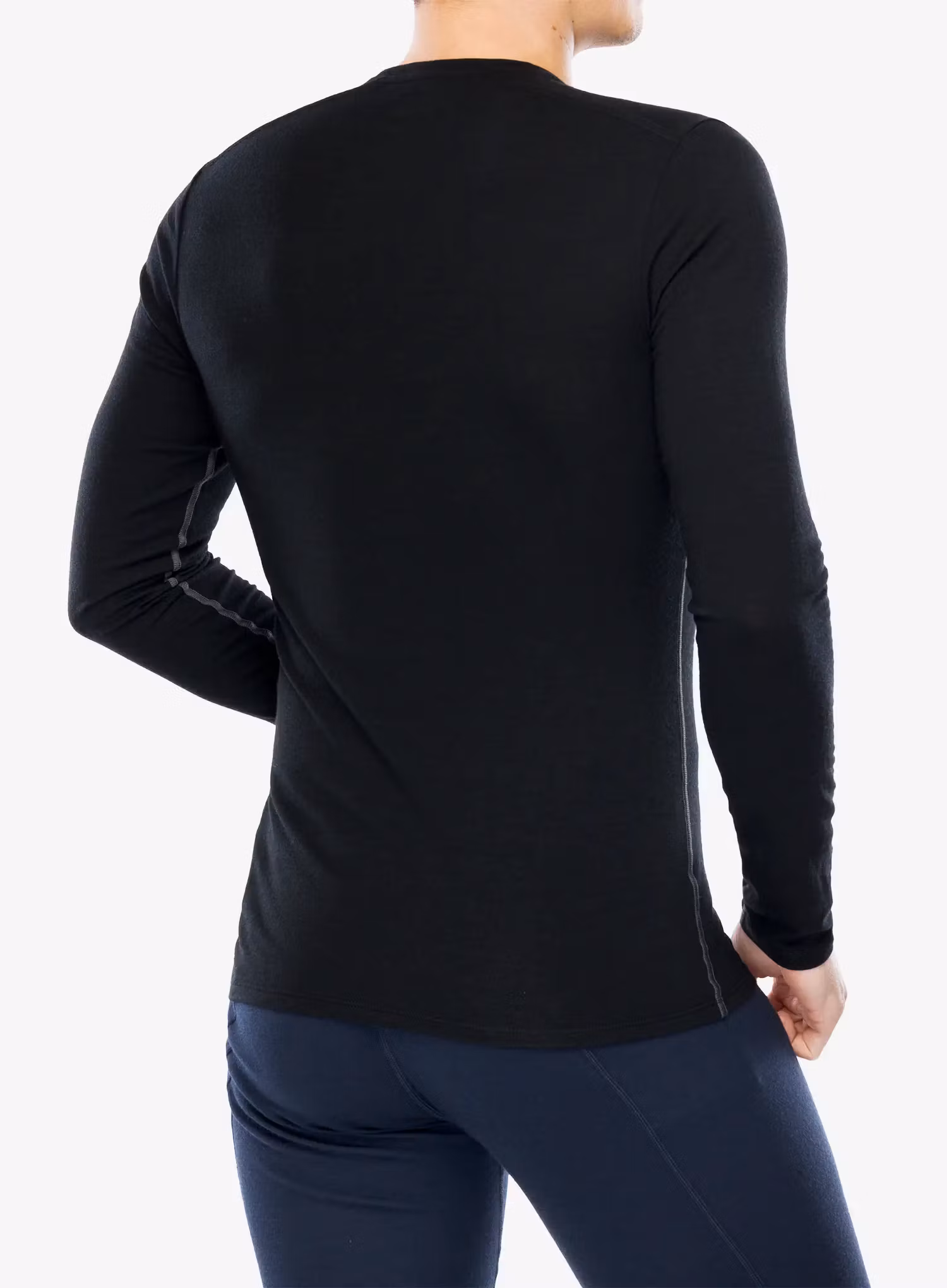 Funkční mikina Icebreaker Anatomica LS Crewe - black