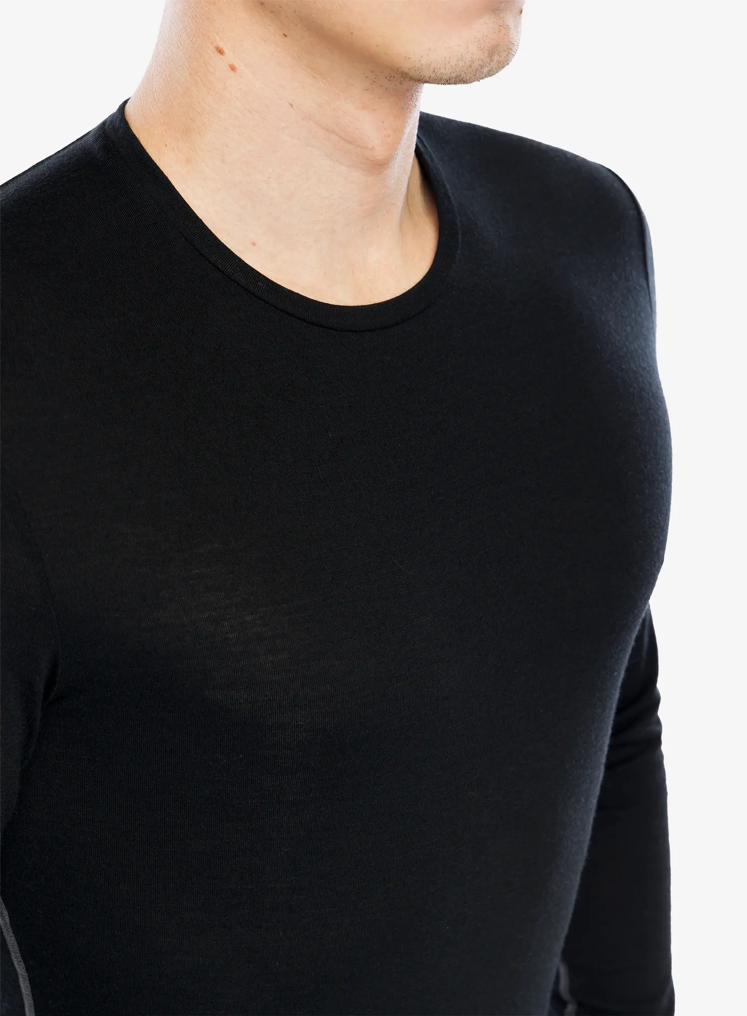 Funkční mikina Icebreaker Anatomica LS Crewe - black
