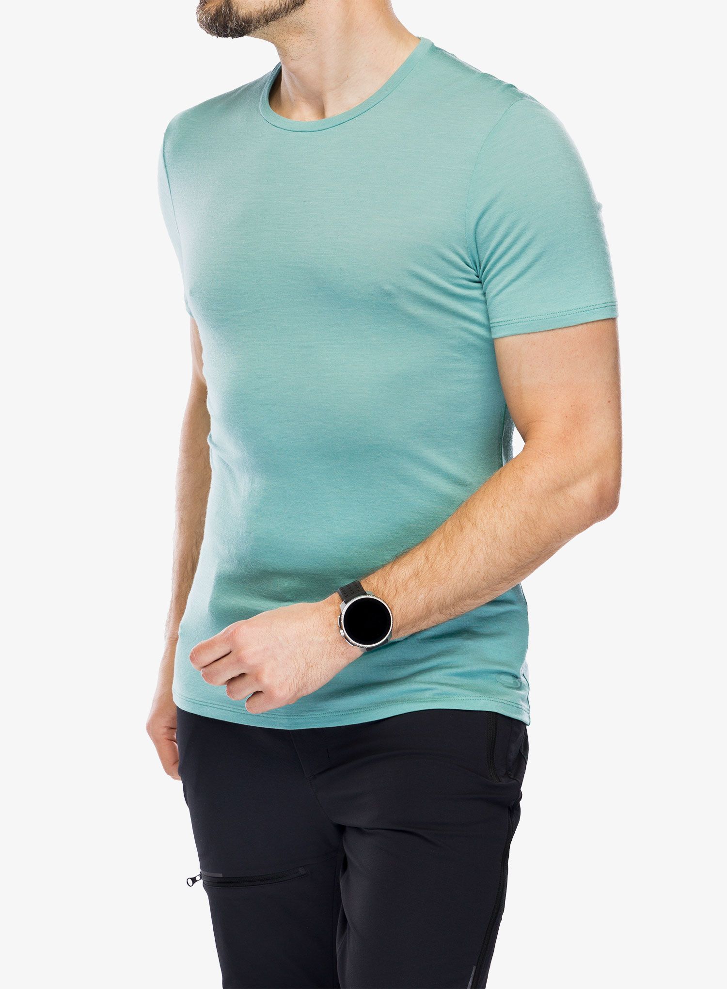 Termotriko Icebreaker Anatomica S/S Crewe - cloud ray