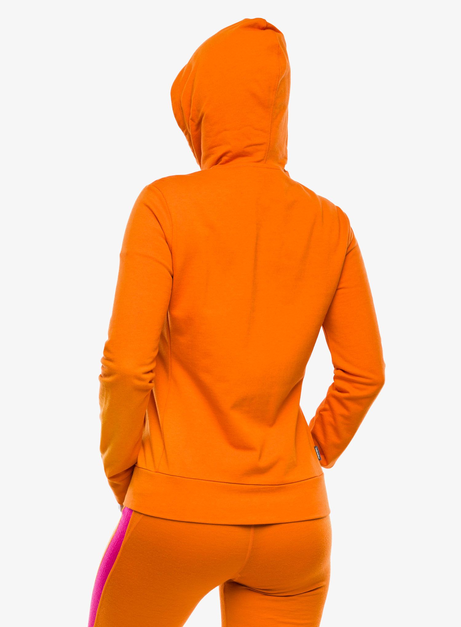 Dámská mikina Icebreaker Central Classic LS Zip Hoodie - earth