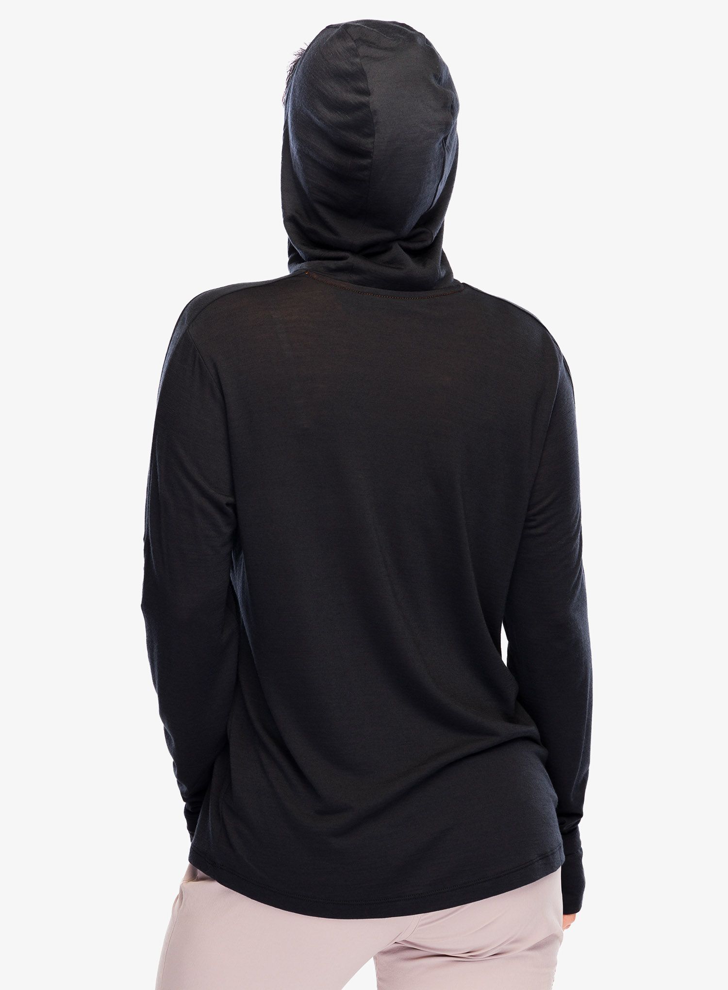 Dámská mikina s kapucí Icebreaker Cool-Lite LS Hoodie - blk
