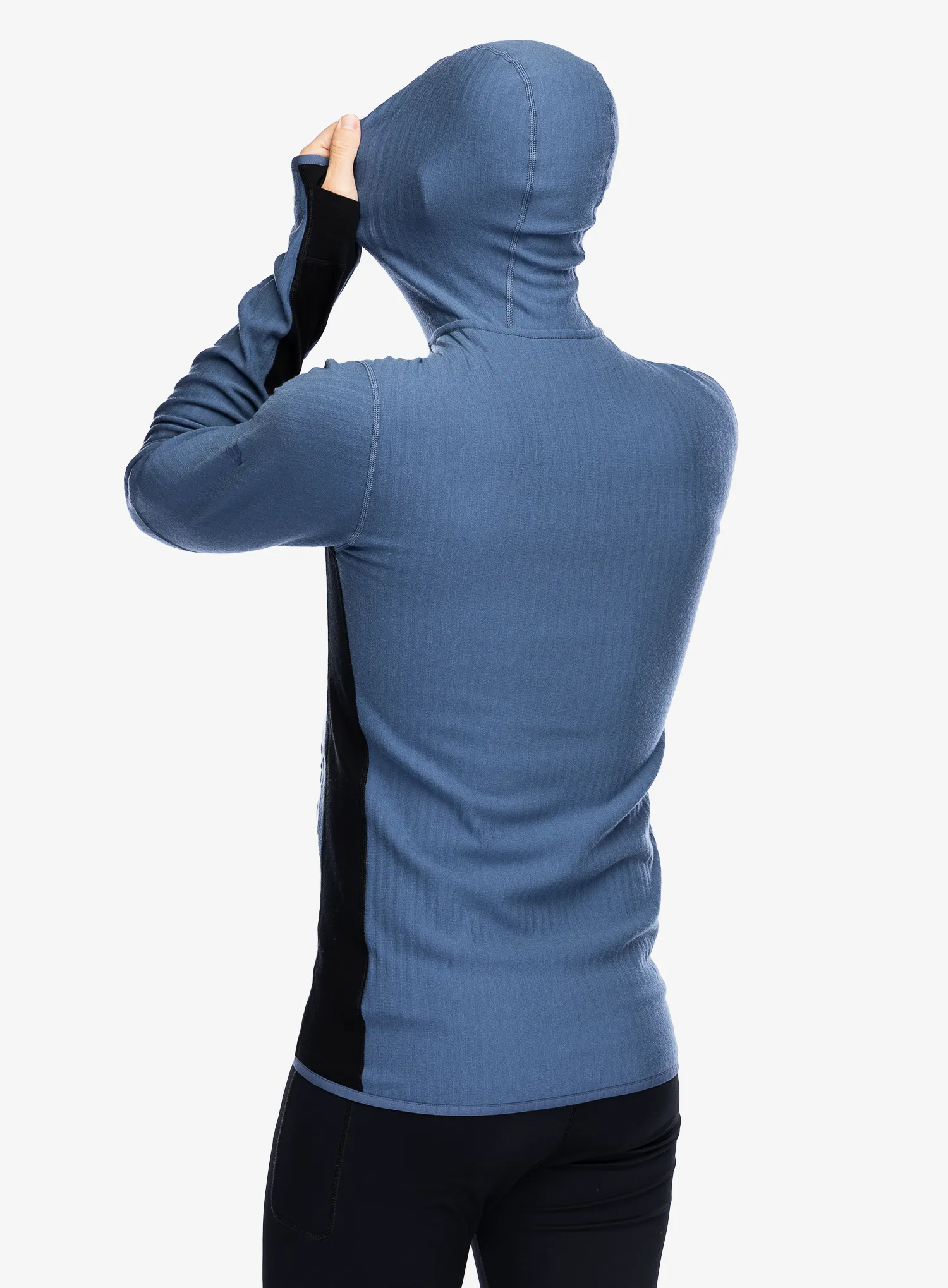 Mikina s kapucí Icebreaker Descender LS Zip Hood - hood dawn/black/cb