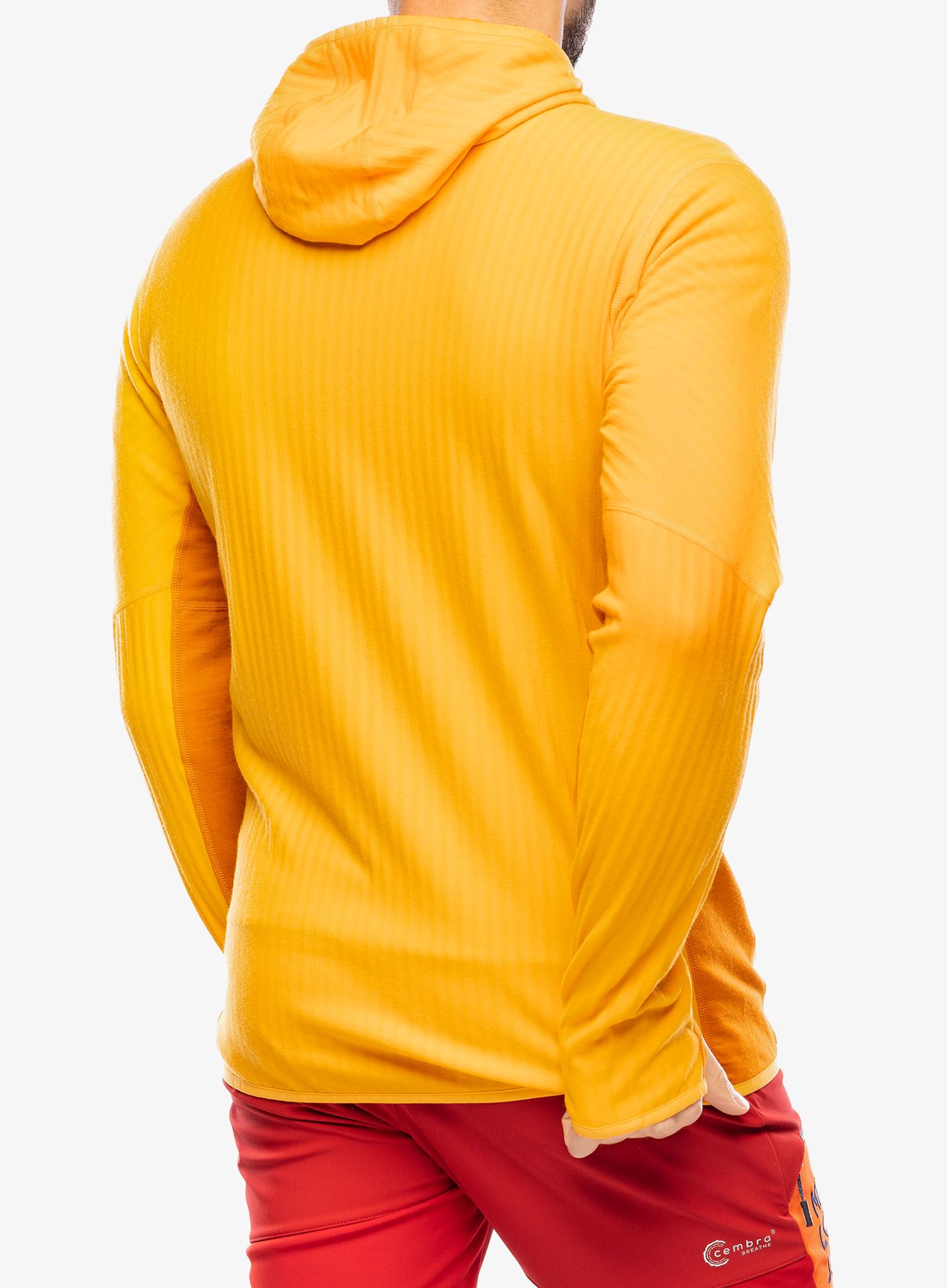 Mikina s kapucí Icebreaker Descender LS Zip Hood - solar/earth
