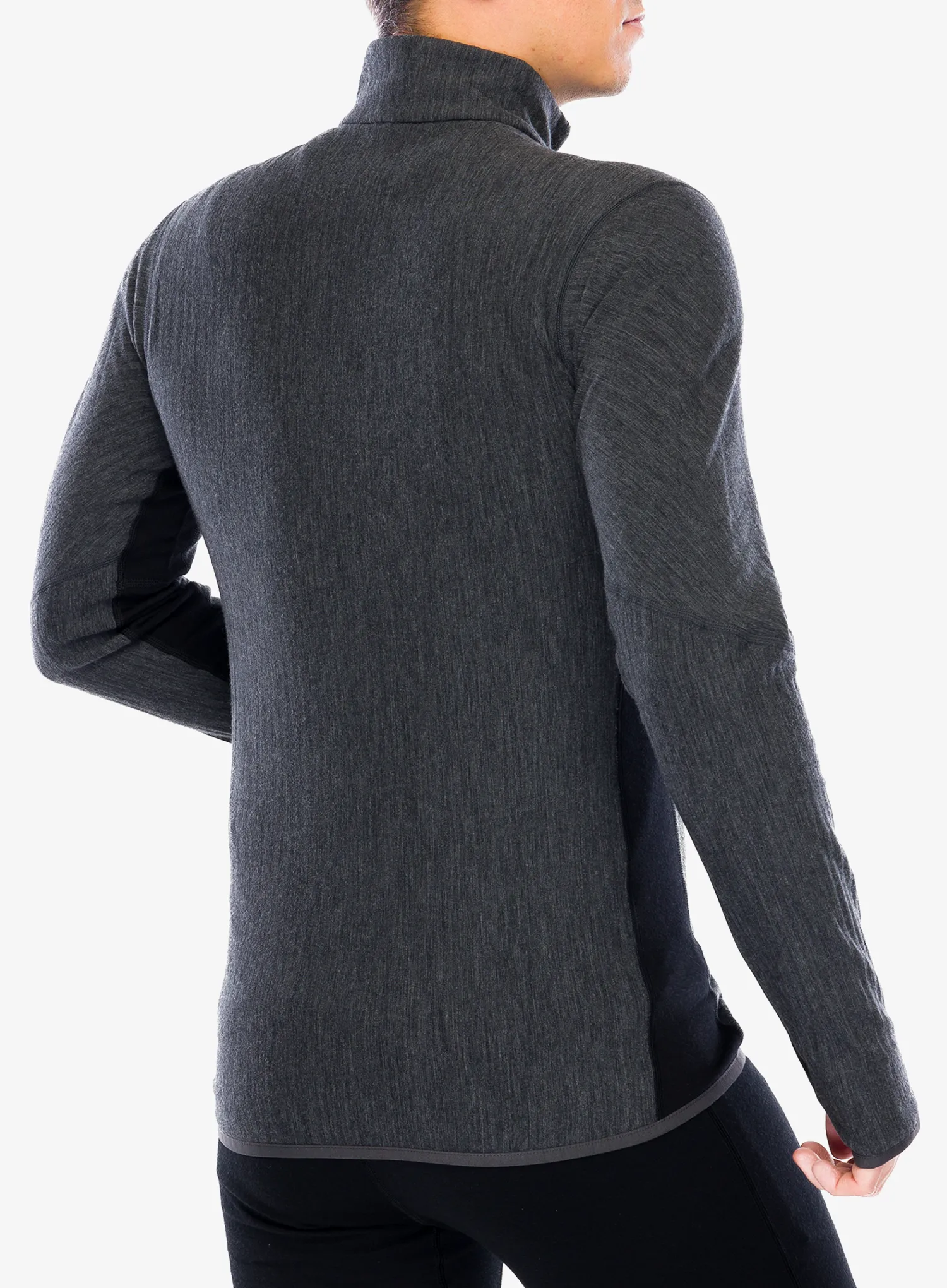 Mikina na zip Icebreaker Descender L/S Zip - jet/black