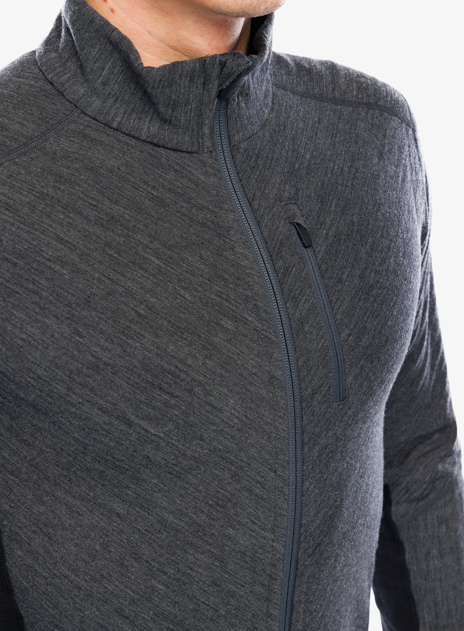 Mikina na zip Icebreaker Descender L/S Zip - jet/black