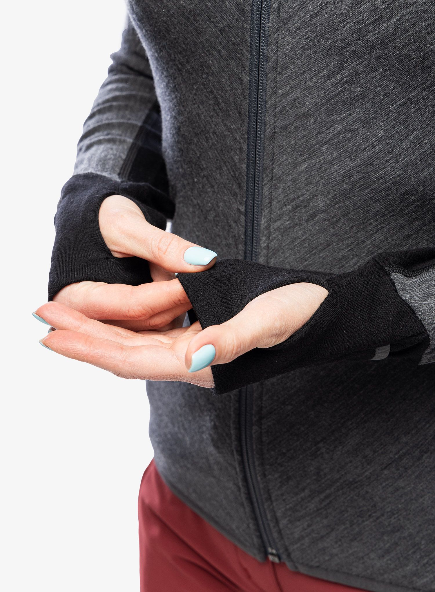 Dámská mikina Icebreaker Descender L/S Zip - jet/black