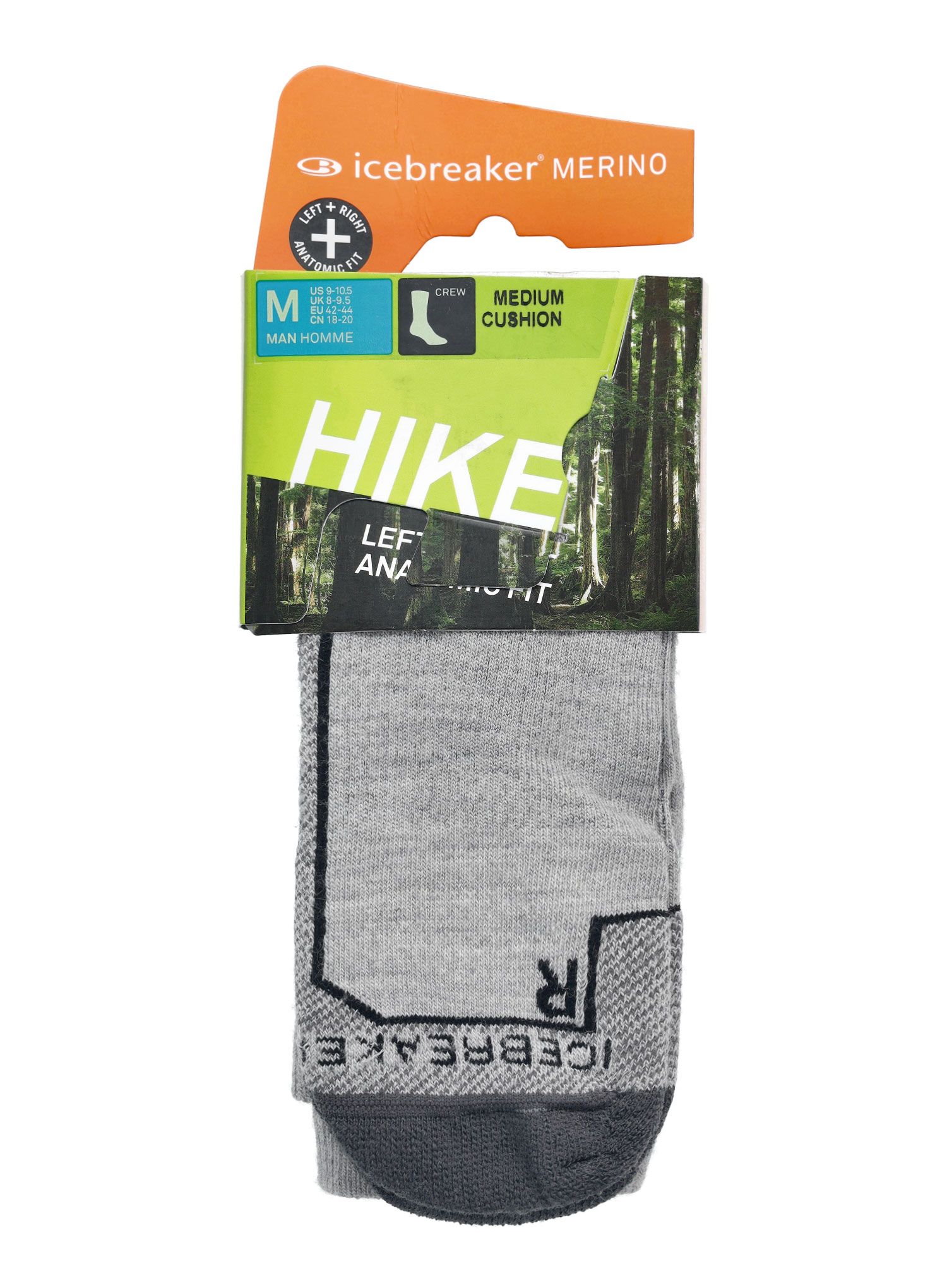 Turistické ponožky Icebreaker Hike+ Medium Crew - blizzard hthr