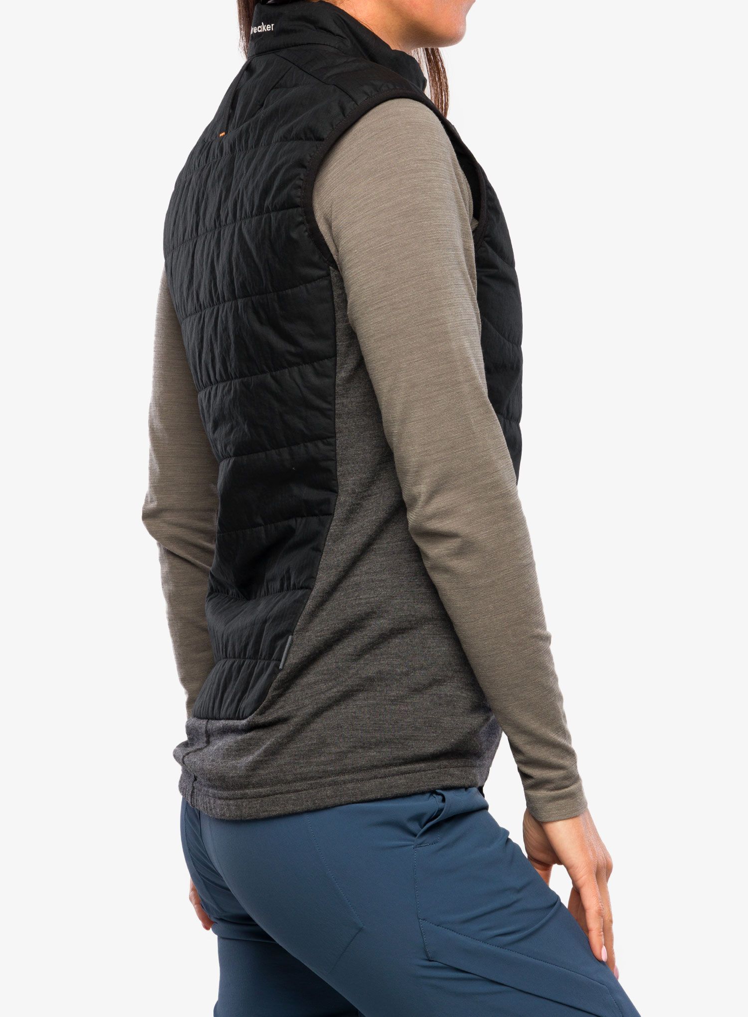 Dámská zateplená vesta Icebreaker MerinoLoft Vest - black/jet