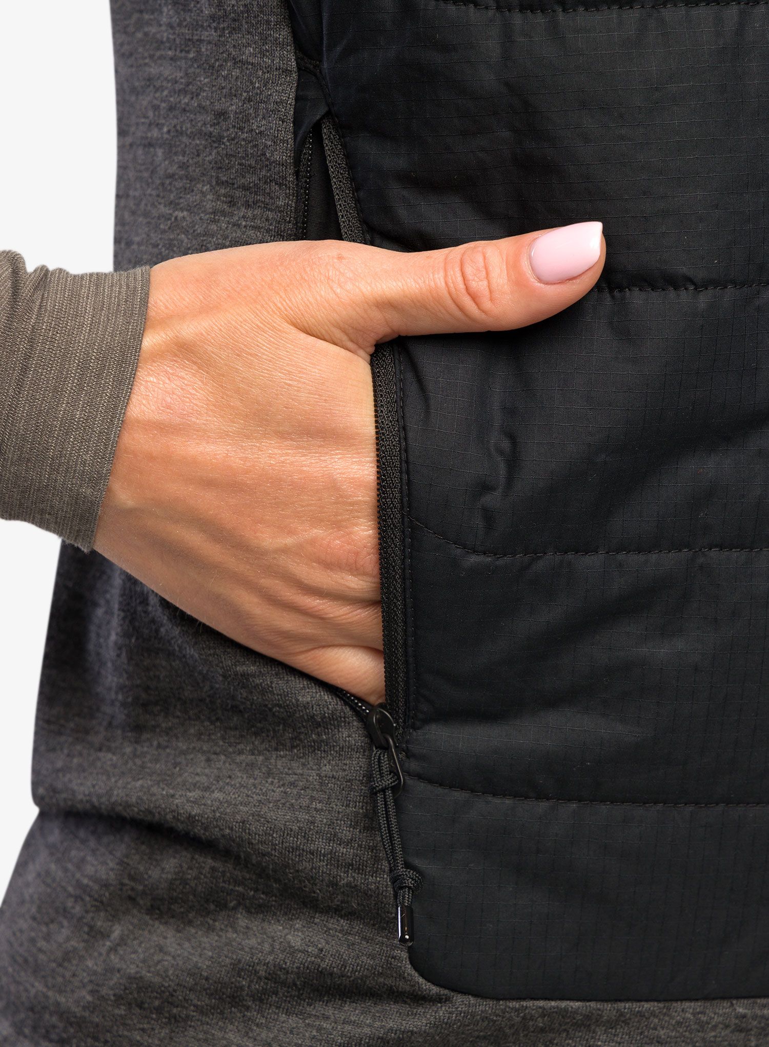 Dámská zateplená vesta Icebreaker MerinoLoft Vest - black/jet