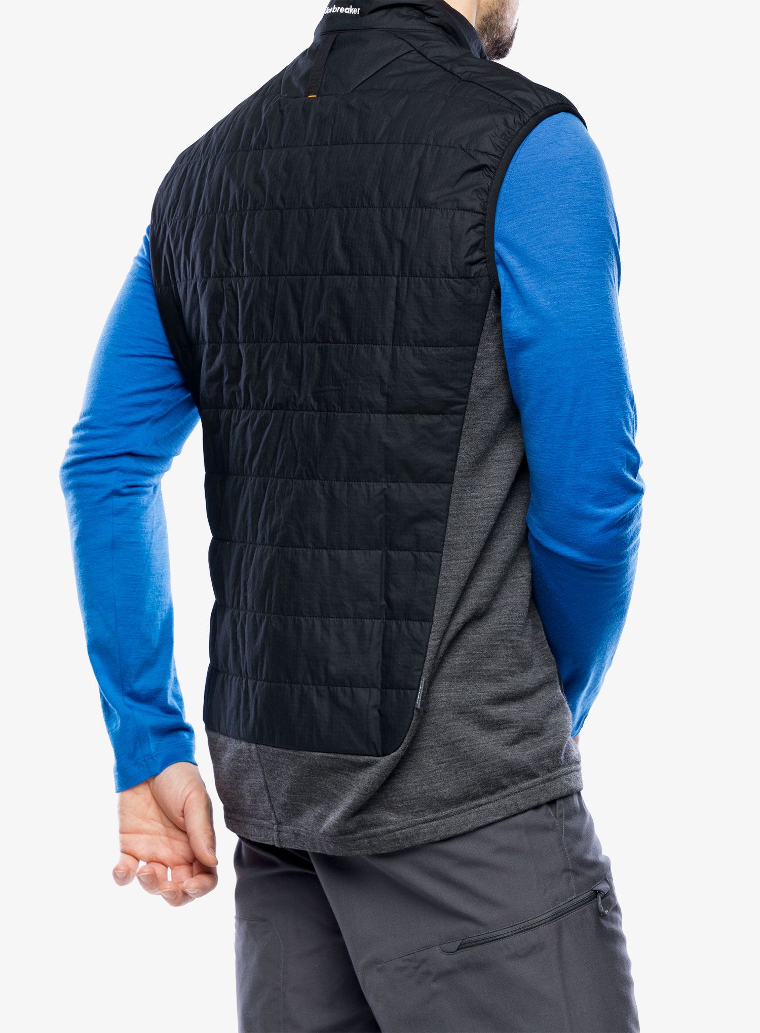 Zateplená vesta Icebreaker MerinoLoft Vest - black/jet