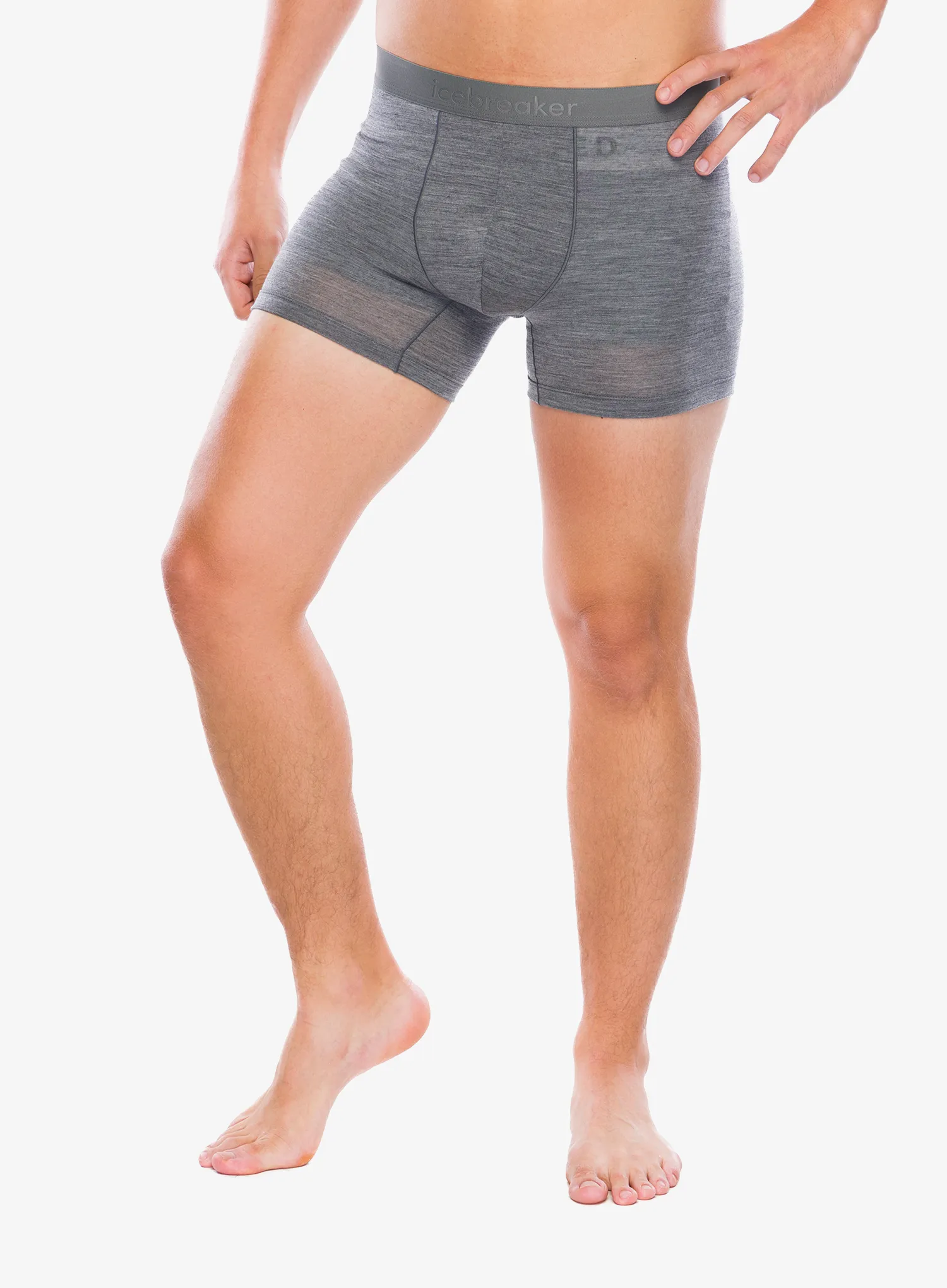 Funkční boxerky Icebreaker Merino 125 Cool-Lite Anatomica Boxers - gritstone hthr