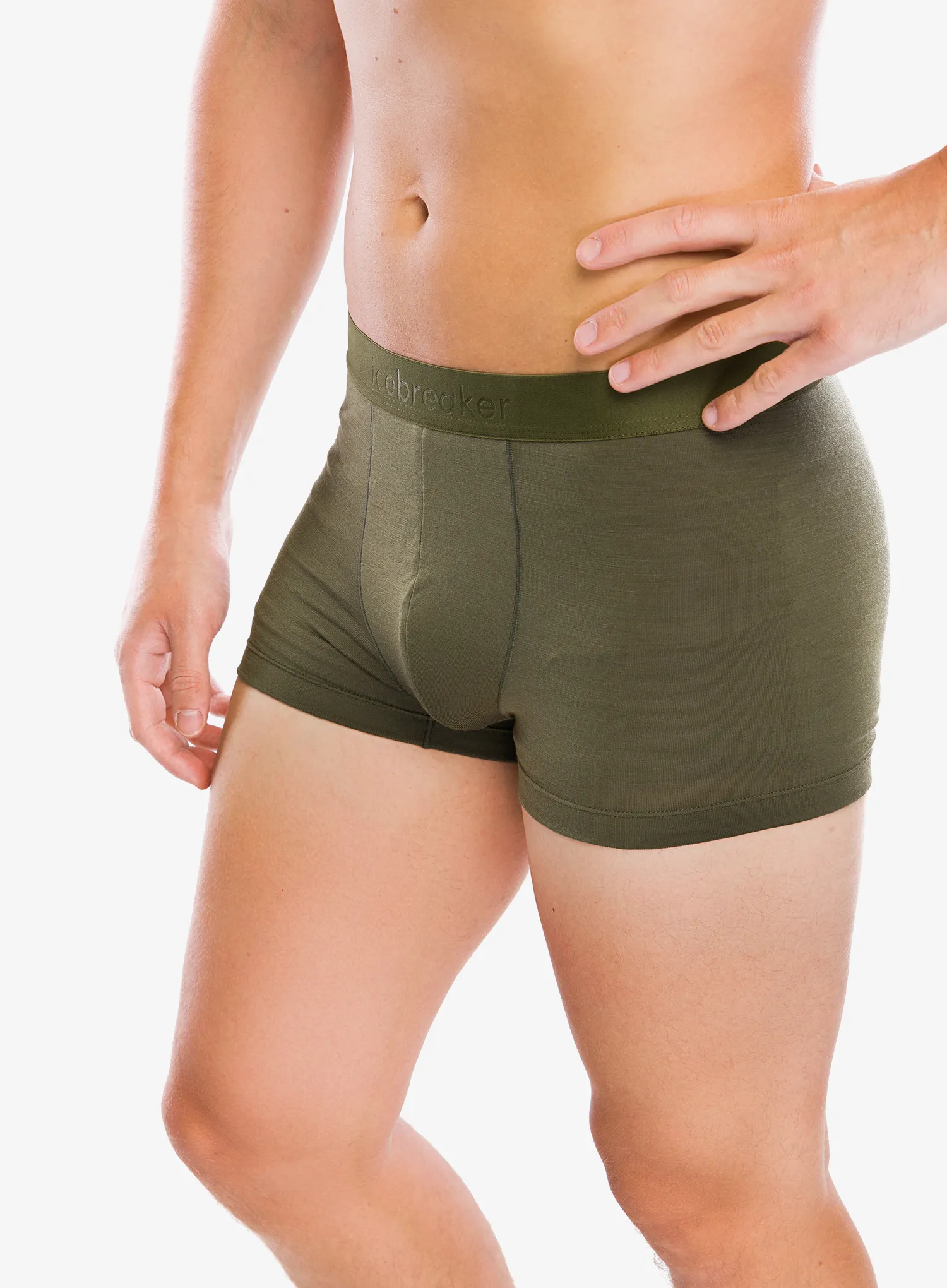 Funkční boxerky Icebreaker Merino 125 Cool-Lite Anatomica Trunks - loden