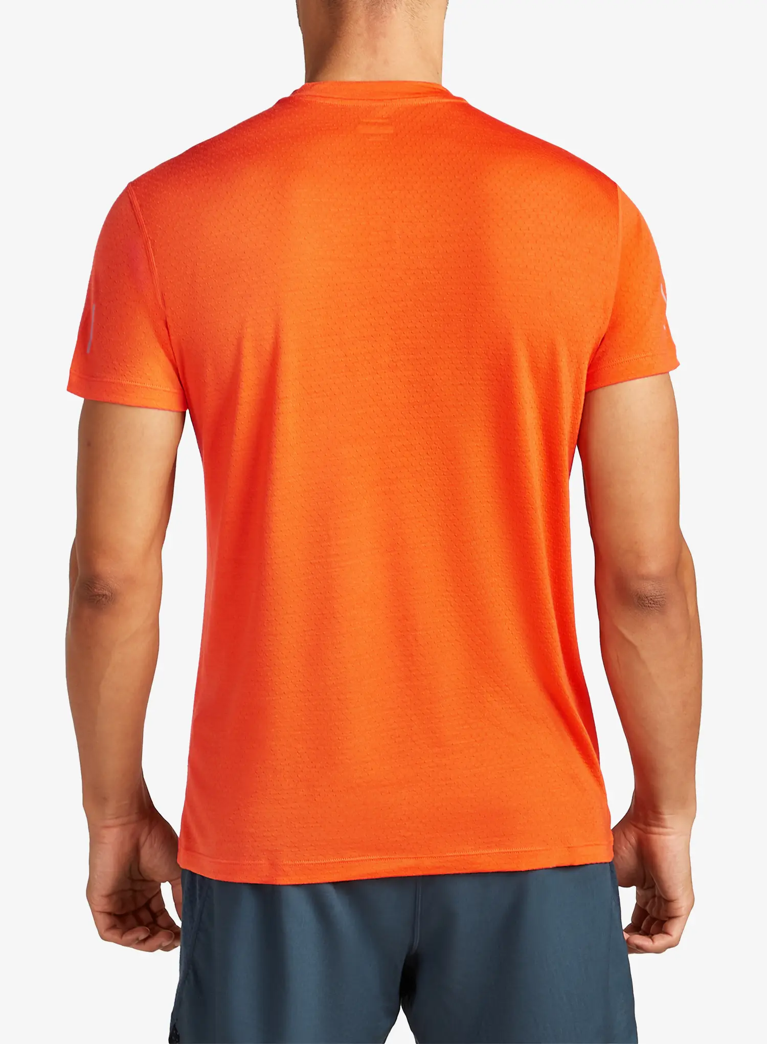 Běžecké tričko Icebreaker Merino 125 Cool-Lite Speed SS Quarter Zip - blaze
