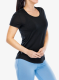 Dámské tričko Icebreaker Merino 125 Cool-Lite Sphere III SS Scoop - black
