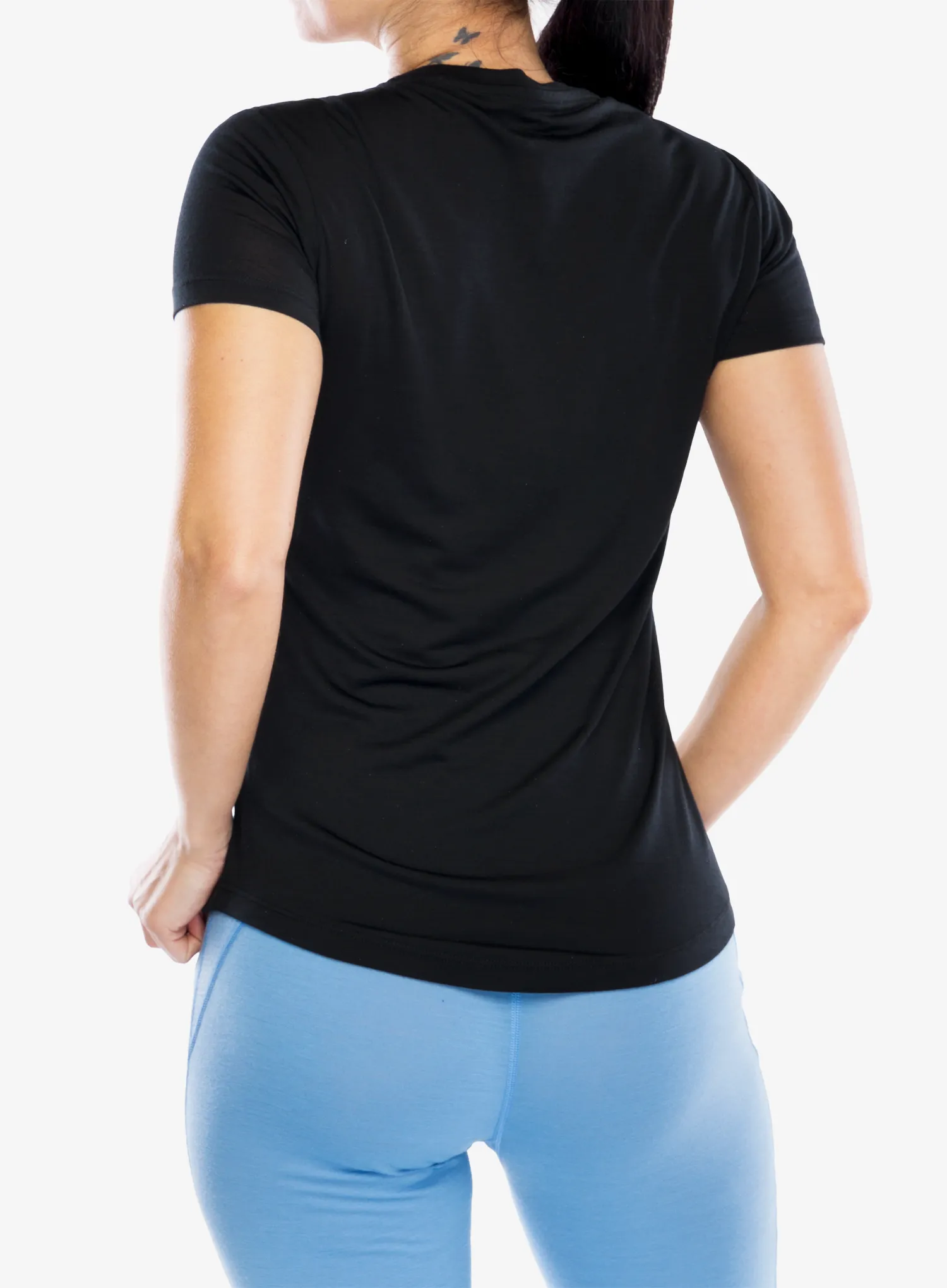 Dámské tričko Icebreaker Merino 125 Cool-Lite Sphere III SS Scoop - black