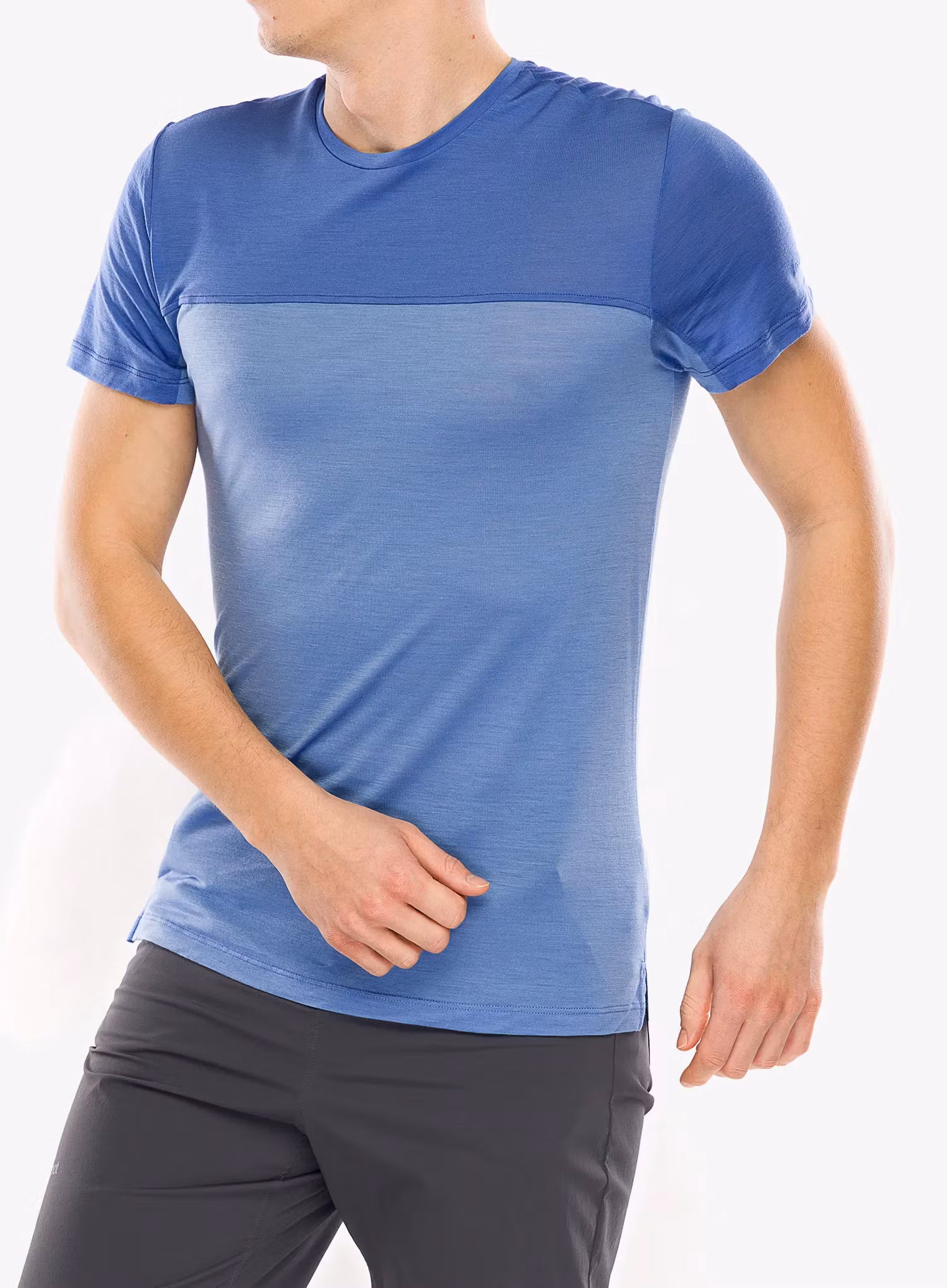 Merino triko Icebreaker Merino 125 Cool-Lite Sphere III SS Tee Colour Block - baja/brilliant/cb