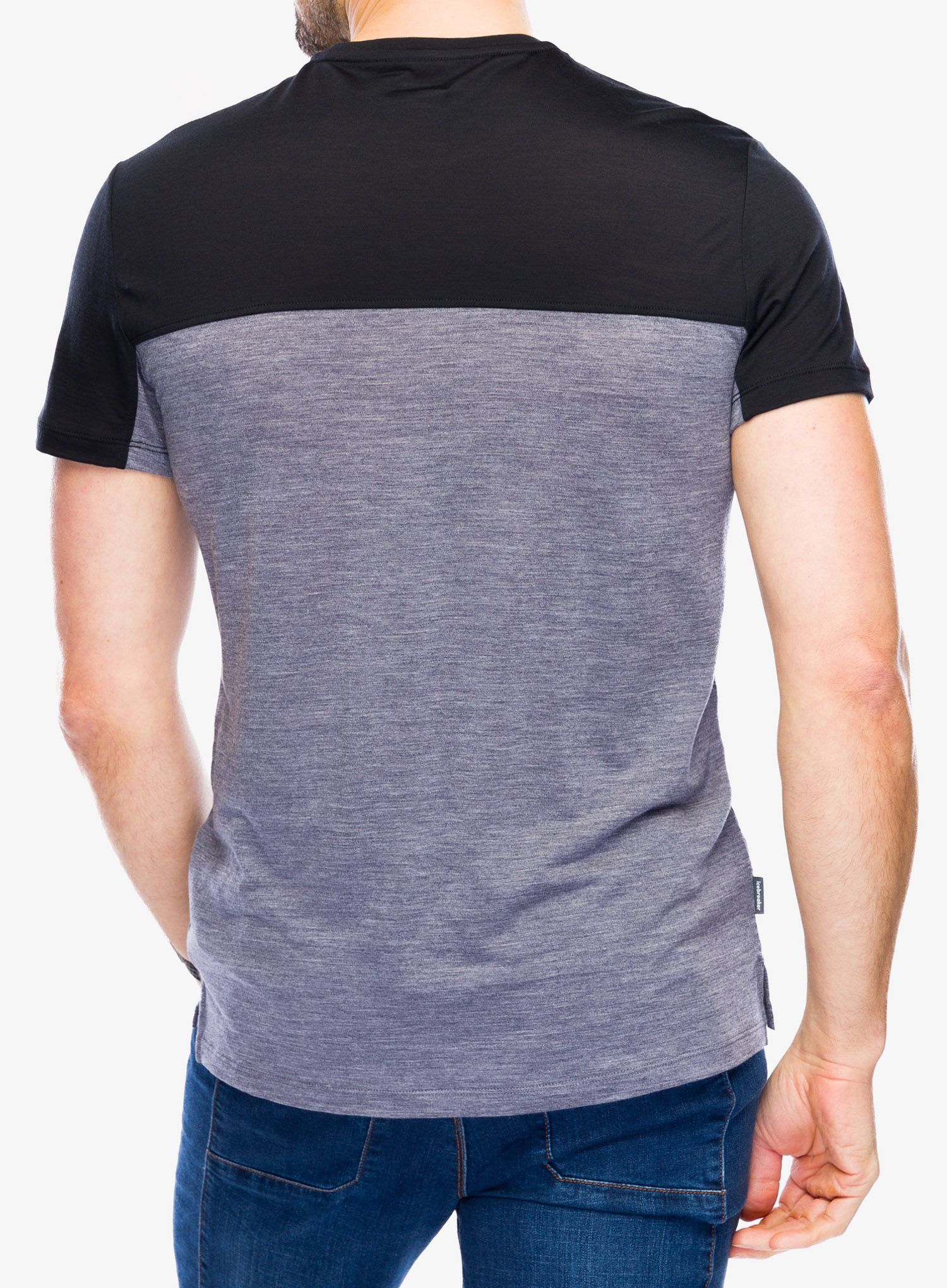 Merino triko Icebreaker Merino 125 Cool-Lite Sphere III SS Tee Colour Block - graphite/black