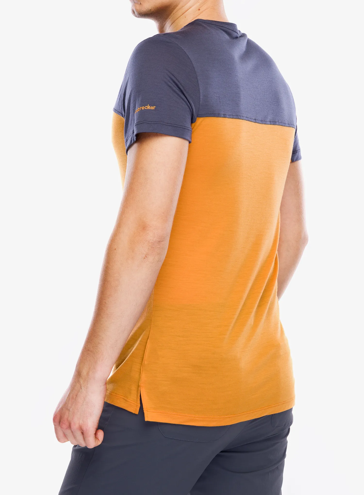Merino triko Icebreaker Merino 125 Cool-Lite Sphere III SS Tee Colour Block - ray/graphite/cb