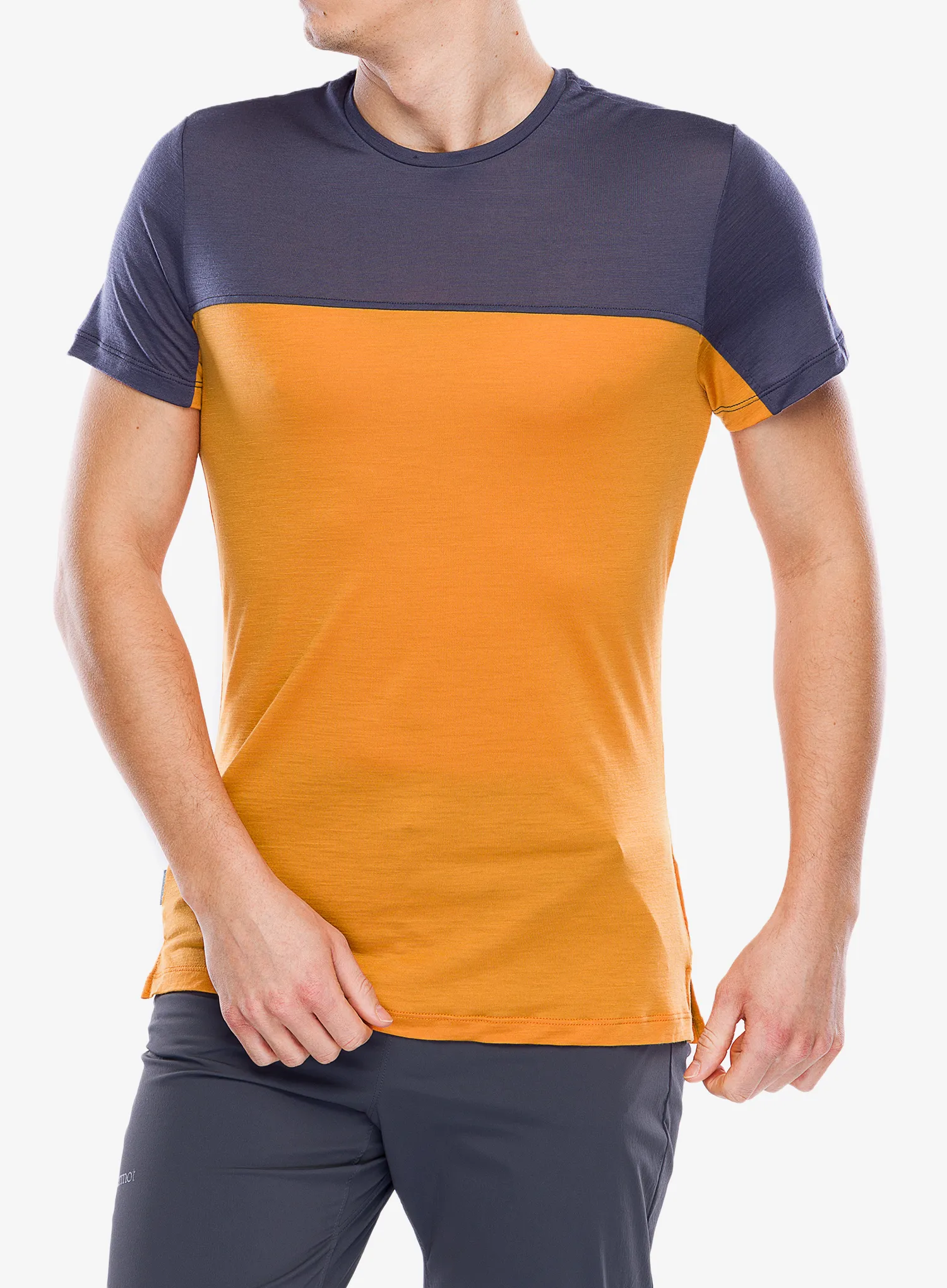 Merino triko Icebreaker Merino 125 Cool-Lite Sphere III SS Tee Colour Block - ray/graphite/cb