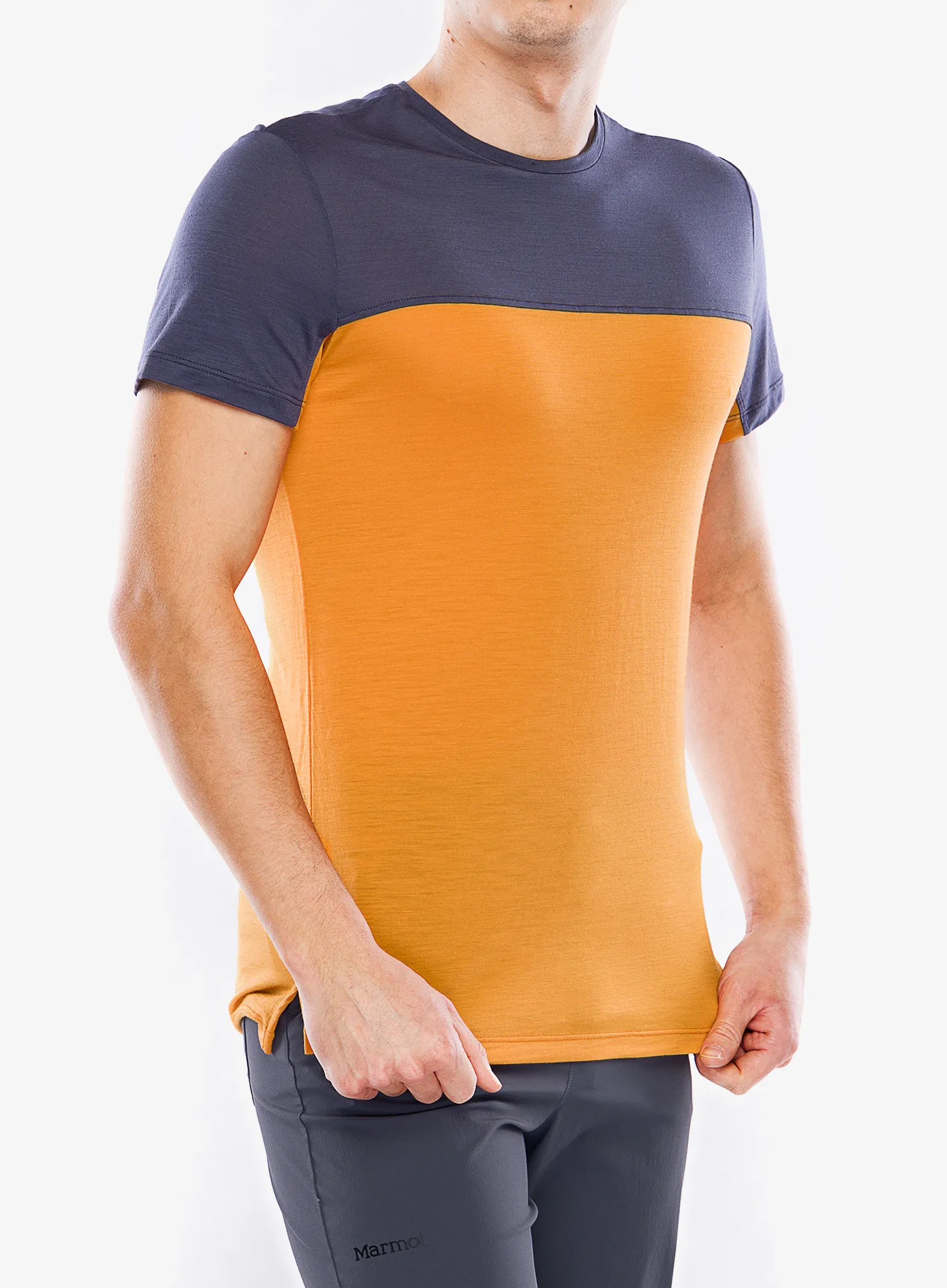 Merino triko Icebreaker Merino 125 Cool-Lite Sphere III SS Tee Colour Block - ray/graphite/cb