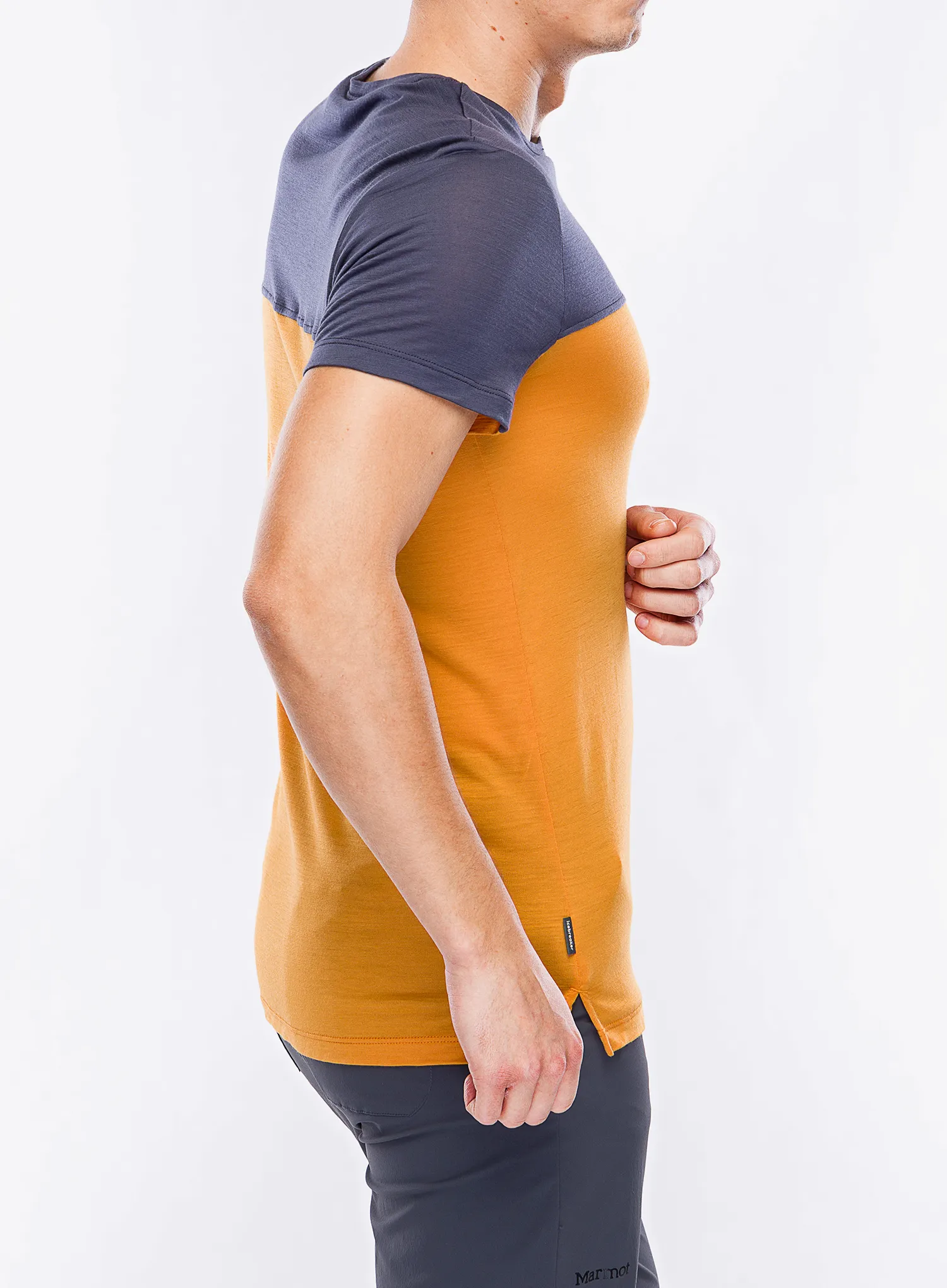 Merino triko Icebreaker Merino 125 Cool-Lite Sphere III SS Tee Colour Block - ray/graphite/cb