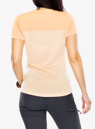 Merino triko dámské Icebreaker Merino 125 Cool-Lite Sphere III SS Tee Colour Block - sunstone/feldspar/cb
