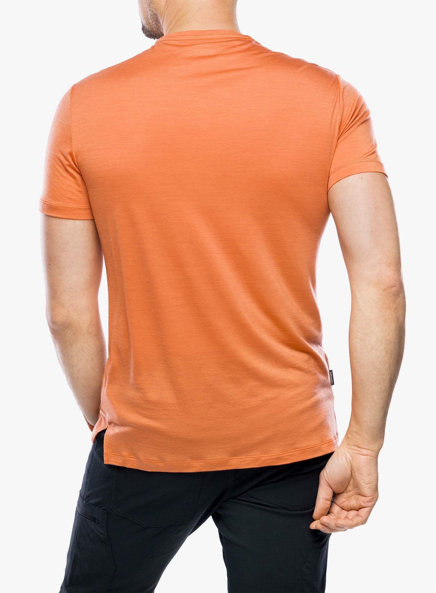 Tričko s potiskem Icebreaker Merino 125 Cool-Lite Sphere III SS Tee Trail Climb - ember