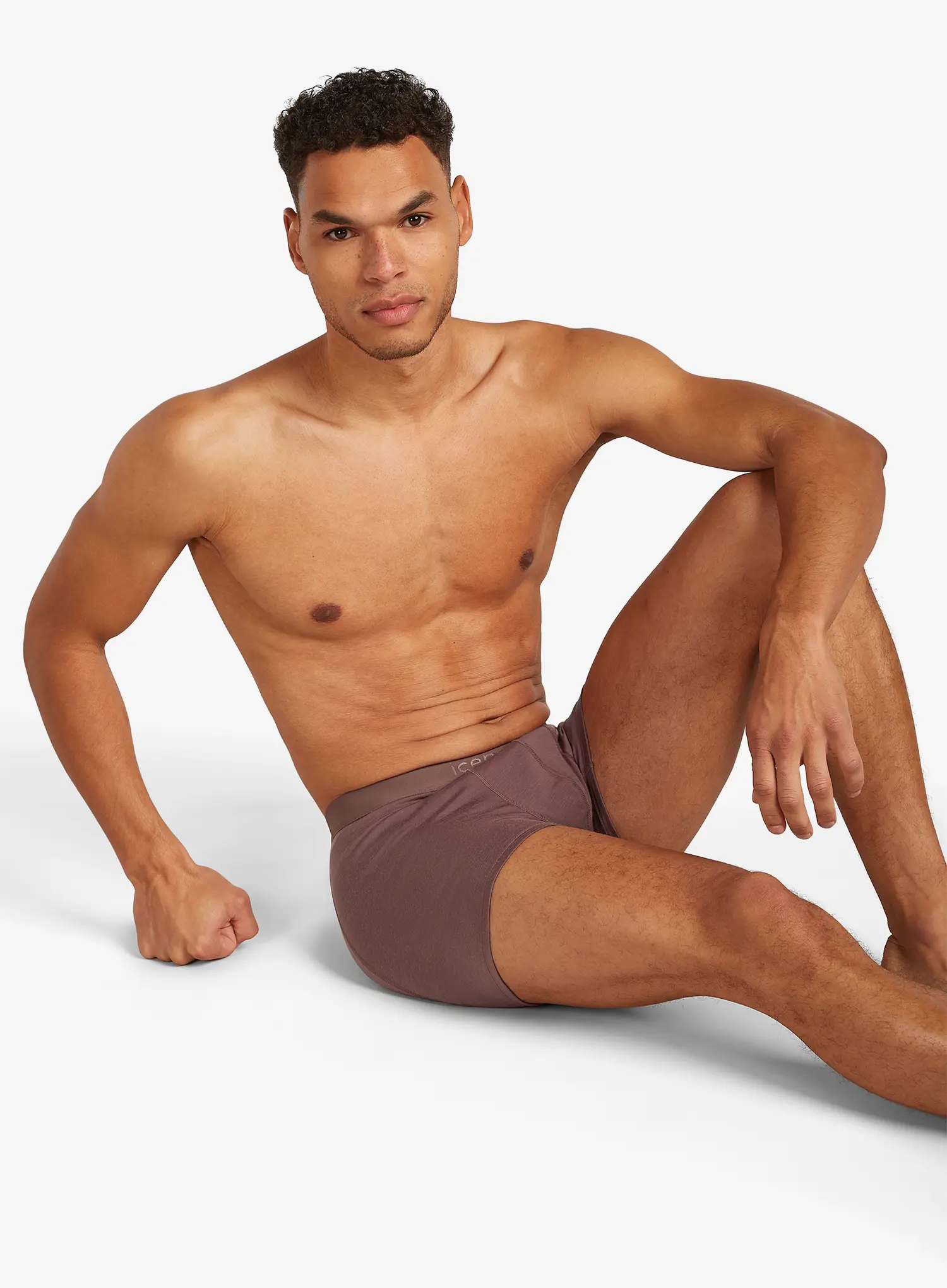 Funkční boxerky Icebreaker Merino 125 ZoneKnit Boxers - carob