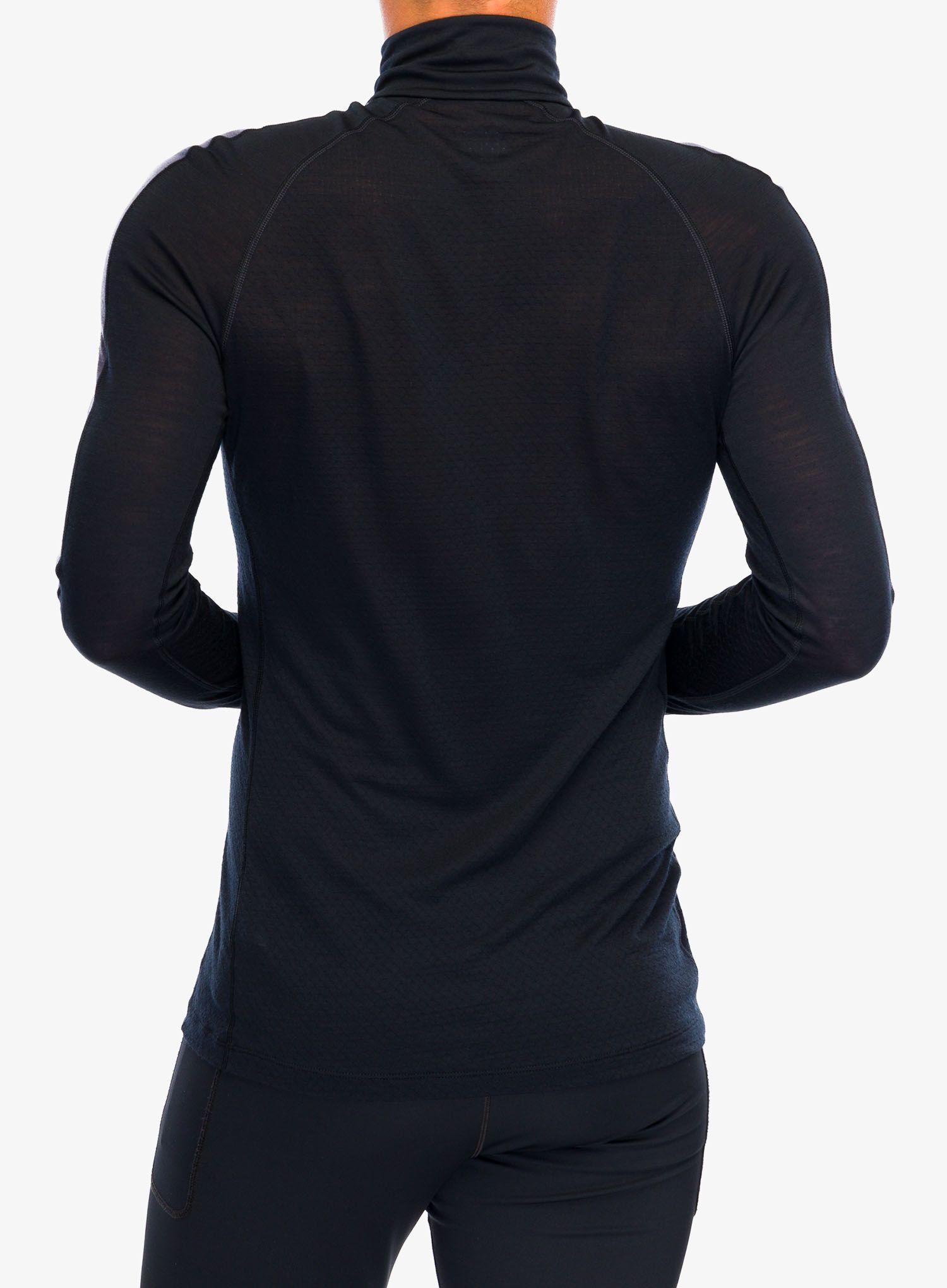 Funkční mikina Icebreaker Merino 125 ZoneKnit LS Half Zip - black/graphite/cb