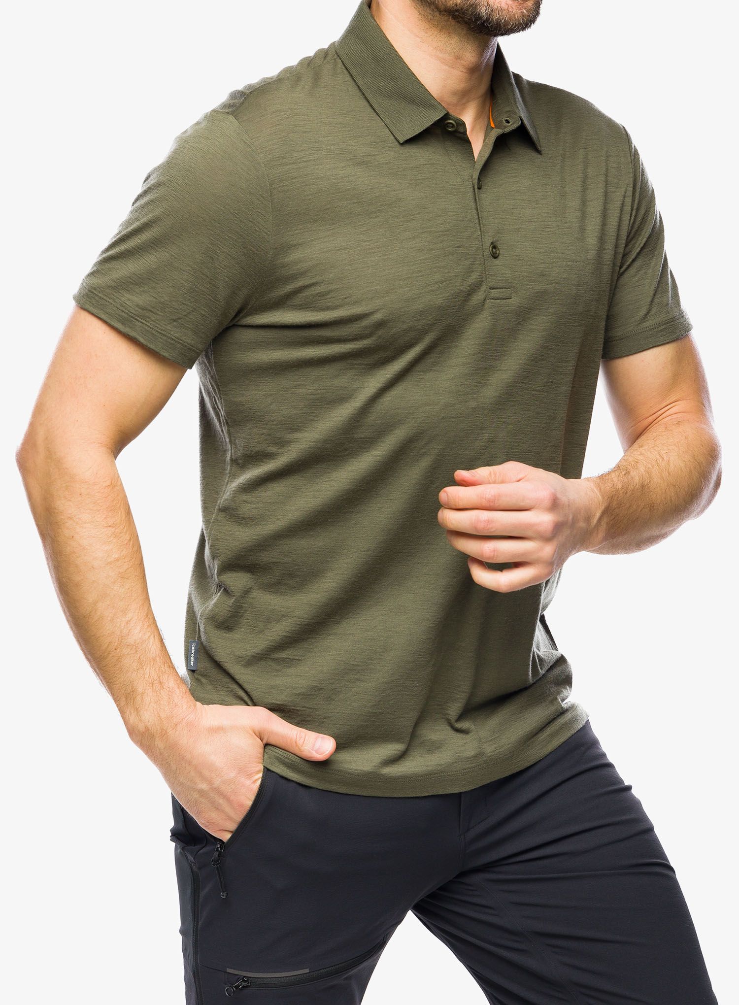 Polokošile Icebreaker Merino 150 Tech Lite III SS Polo - loden