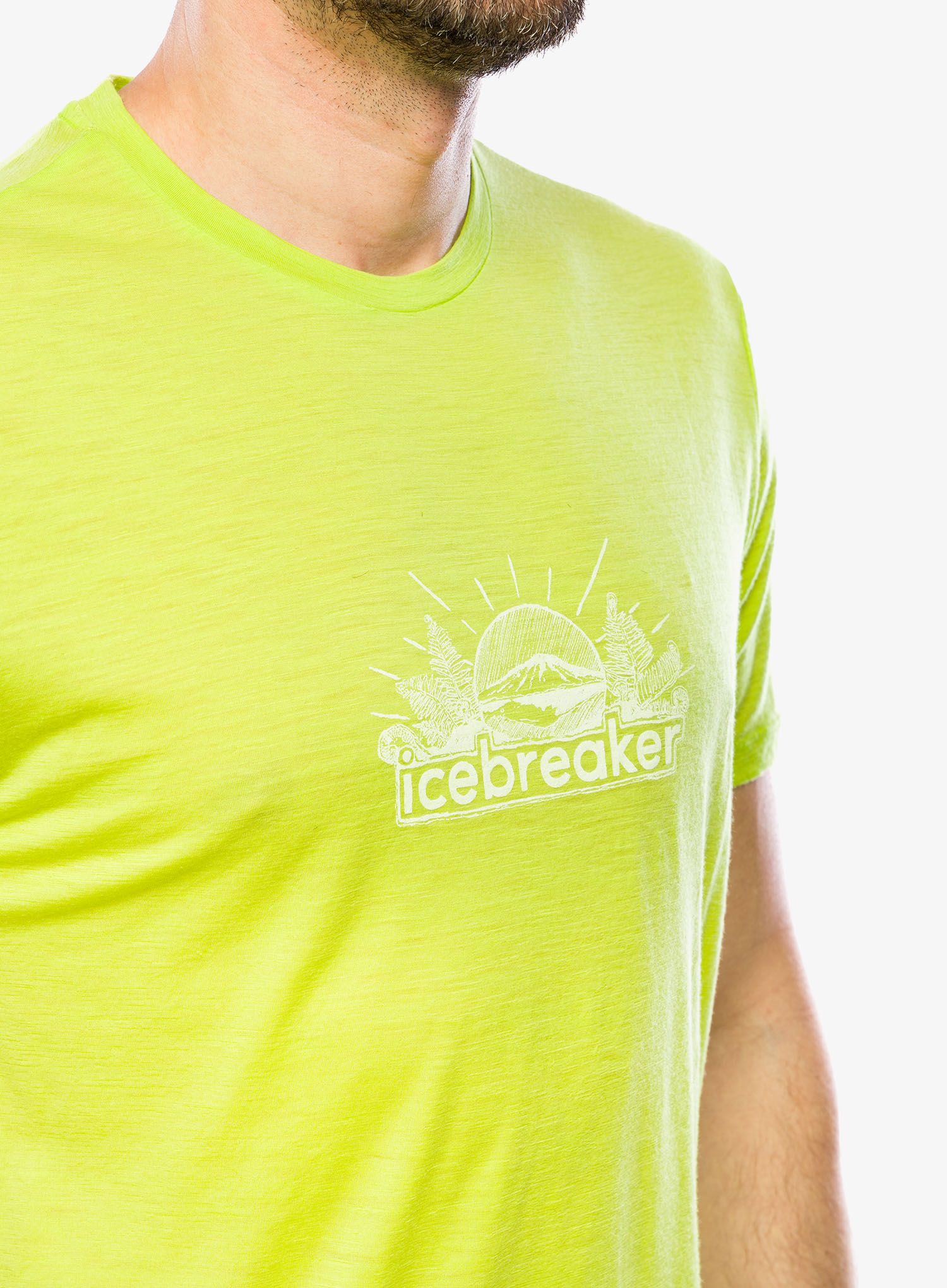 Tričko s potiskem Icebreaker Merino 150 Tech Lite III SS Tee IB Grown Naturally - hyper