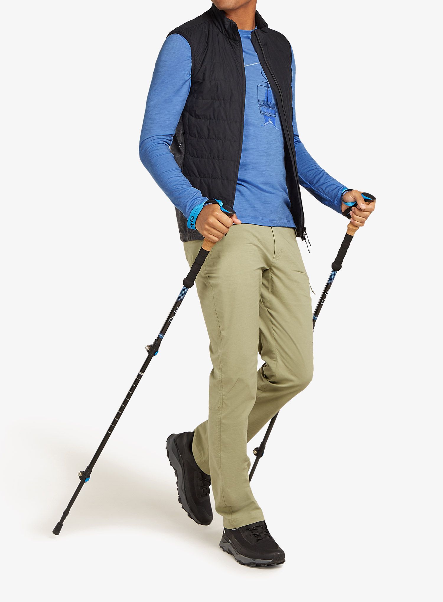 Mikina bez kapuce Icebreaker Merino 150 Tech Lite LS Tee Bear Lift  - baja