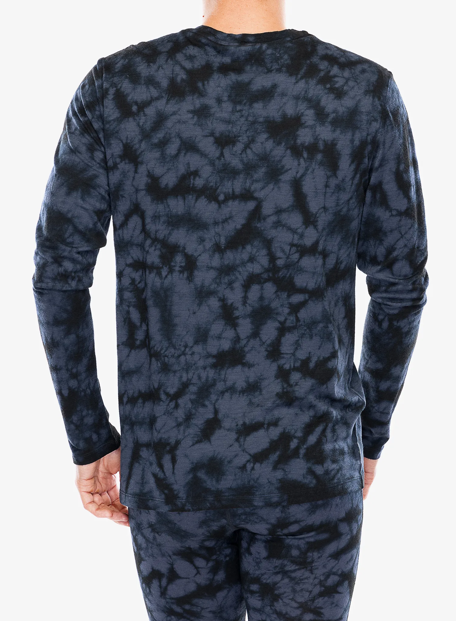 Mikina bez kapuce Icebreaker Merino 150 Tech Lite LS Tee Cloud Dye - graphite/black/cd