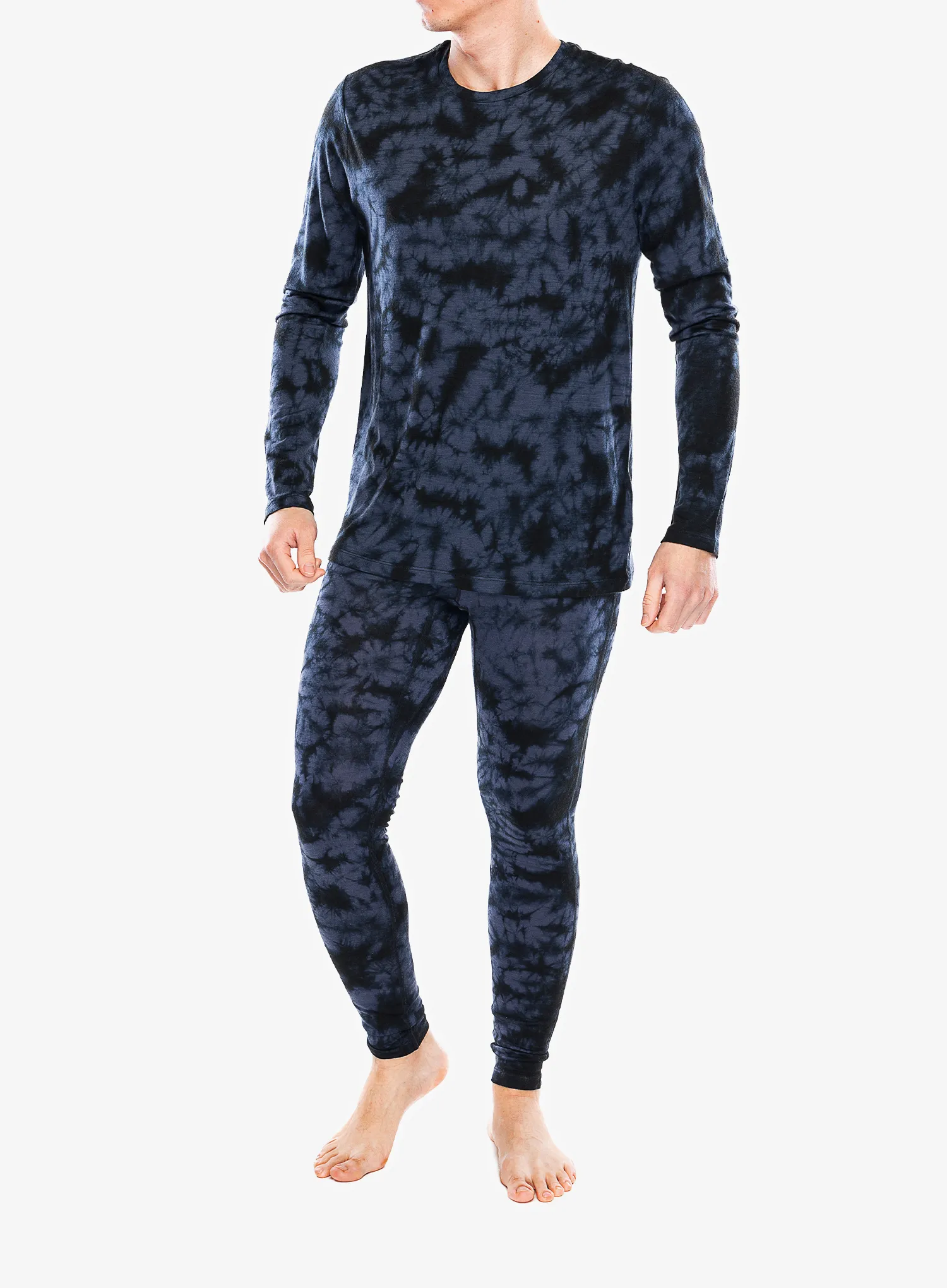 Mikina bez kapuce Icebreaker Merino 150 Tech Lite LS Tee Cloud Dye - graphite/black/cd