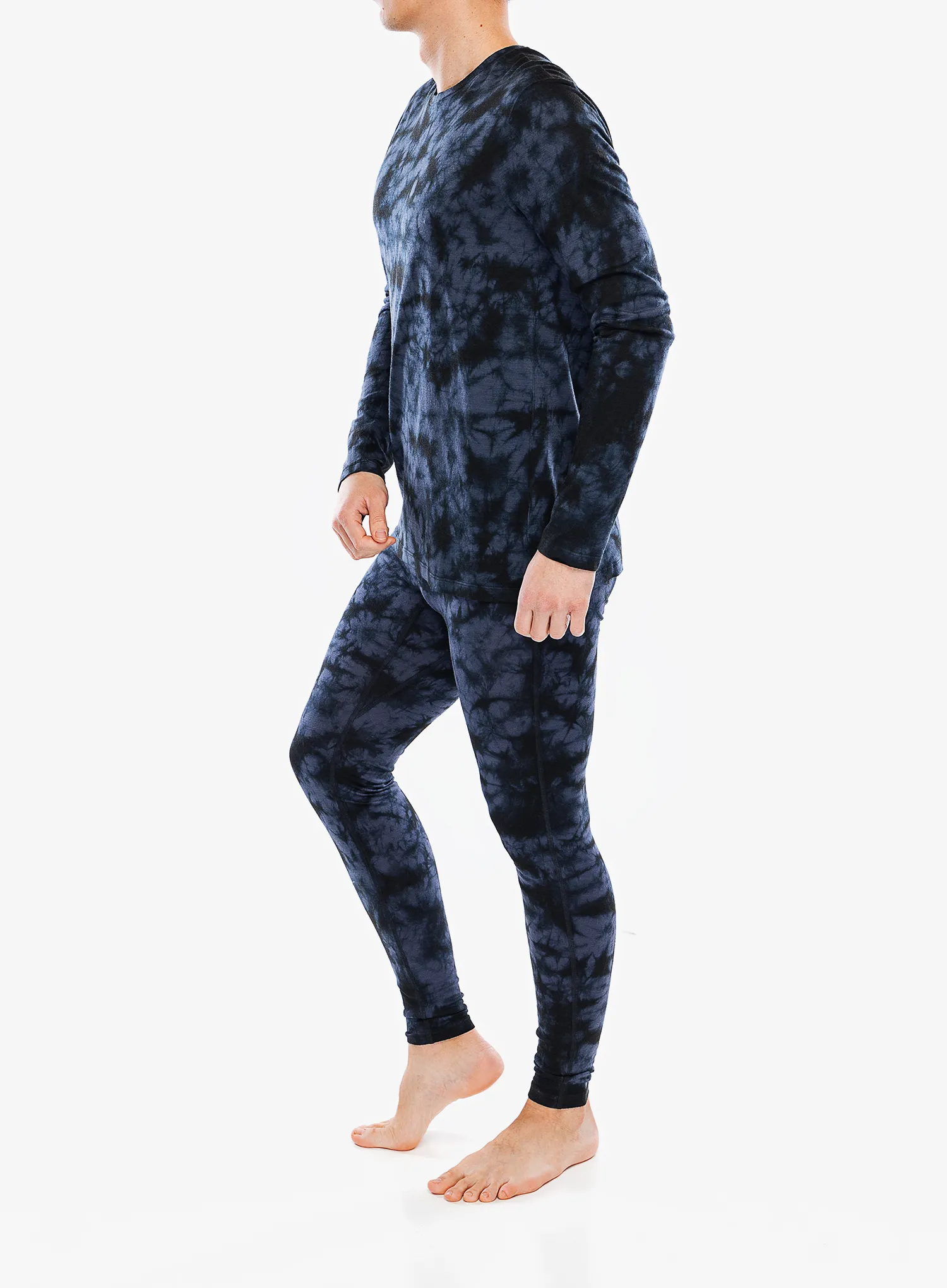 Mikina bez kapuce Icebreaker Merino 150 Tech Lite LS Tee Cloud Dye - graphite/black/cd
