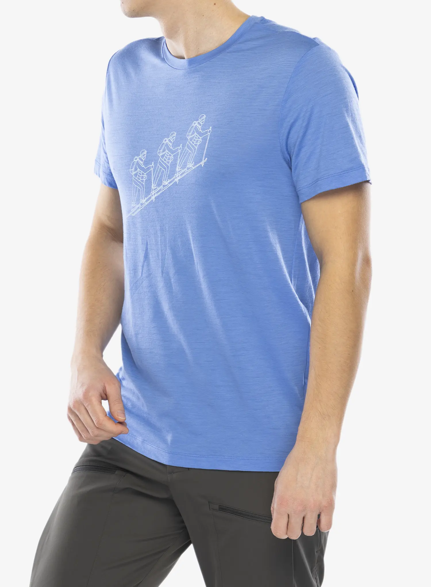 Merino triko Icebreaker Merino 150 Tech Lite SS T Natural SkiTour - baja