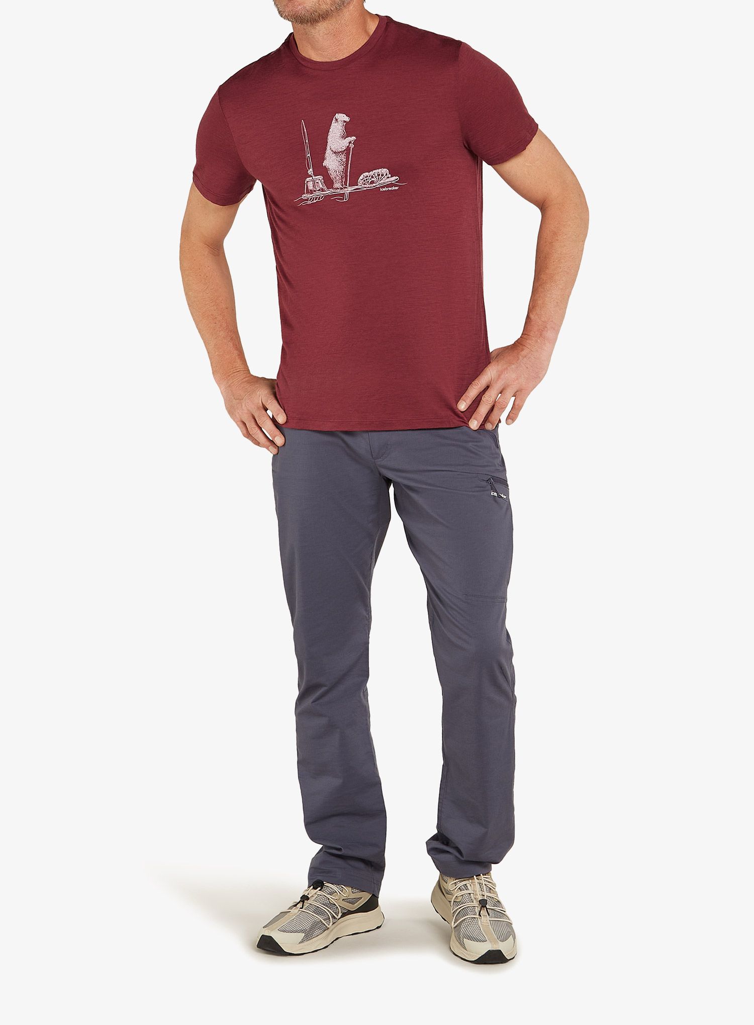 Merino triko Icebreaker Merino 150 Tech Lite SS T Polar Paddle - port