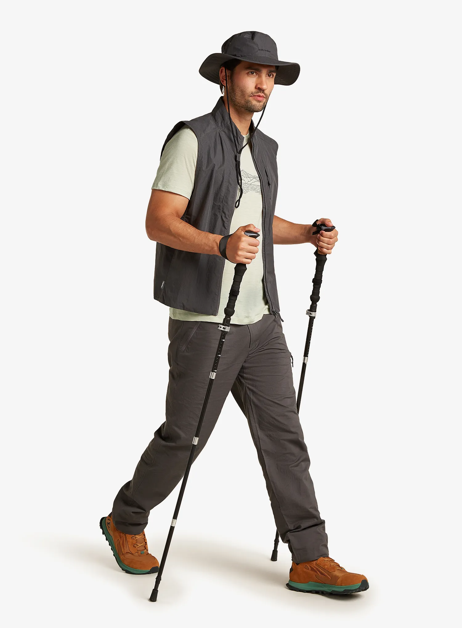 Merino triko Icebreaker Merino 150 Tech Lite SS T Pukaki Reflected - ashen
