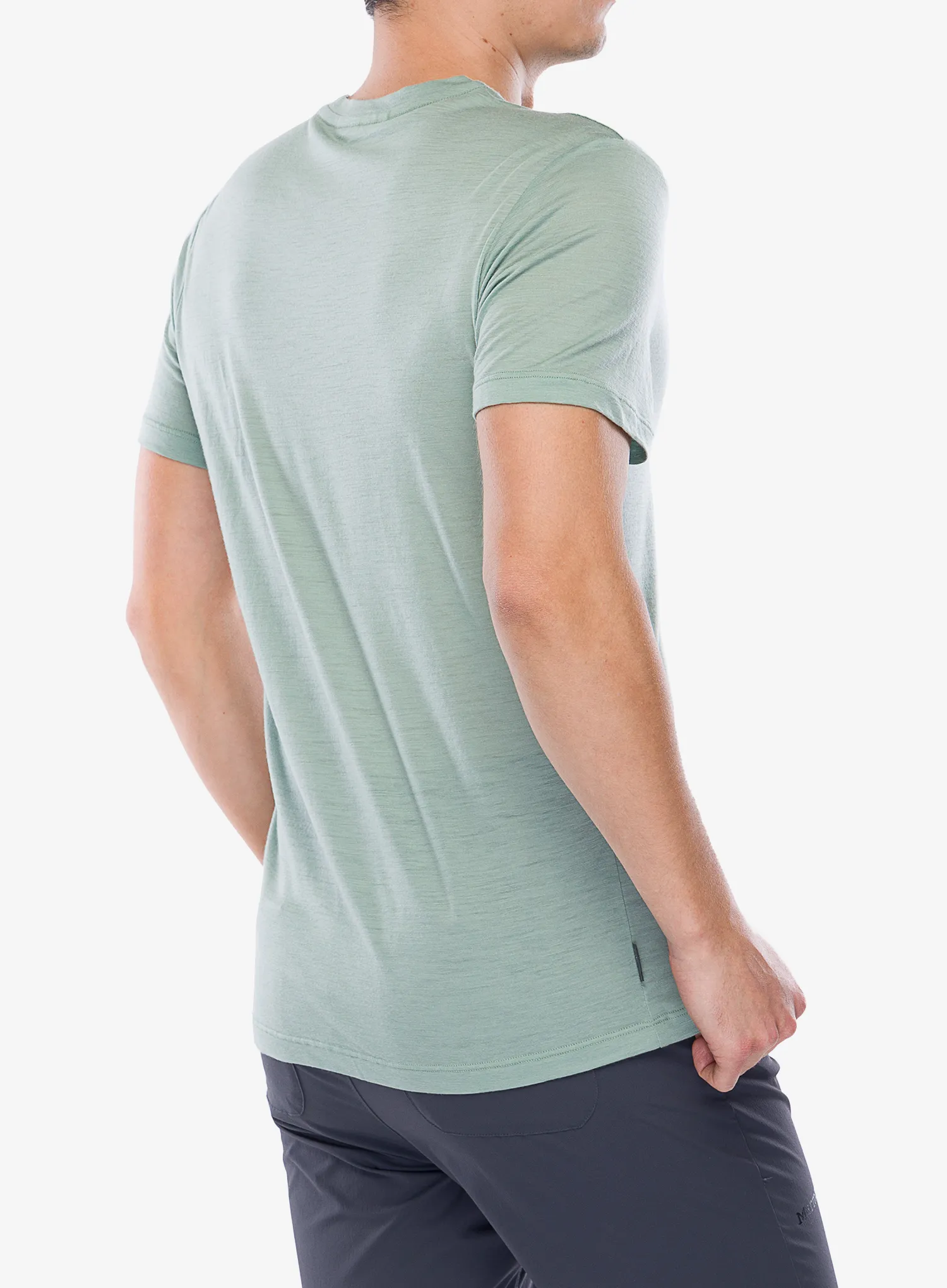 Merino triko Icebreaker Merino 150 Tech Lite SS T Rising Light - moss