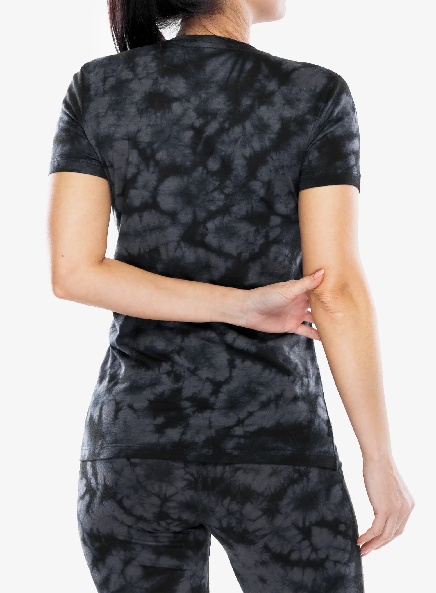 Merino triko dámské Icebreaker Merino 150 Tech Lite SS Tee Cloud Dye - graphite/black/cd