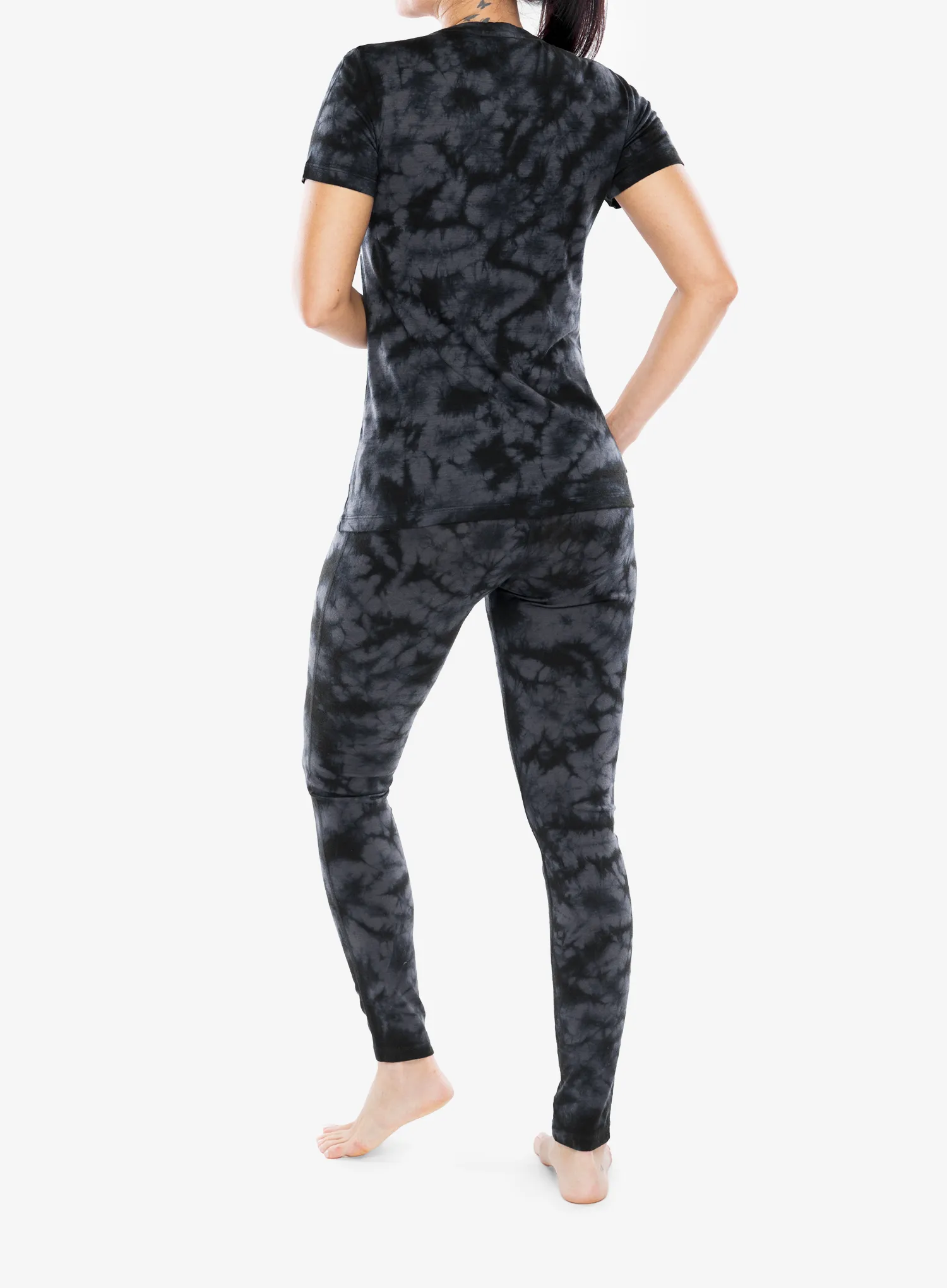 Merino triko dámské Icebreaker Merino 150 Tech Lite SS Tee Cloud Dye - graphite/black/cd