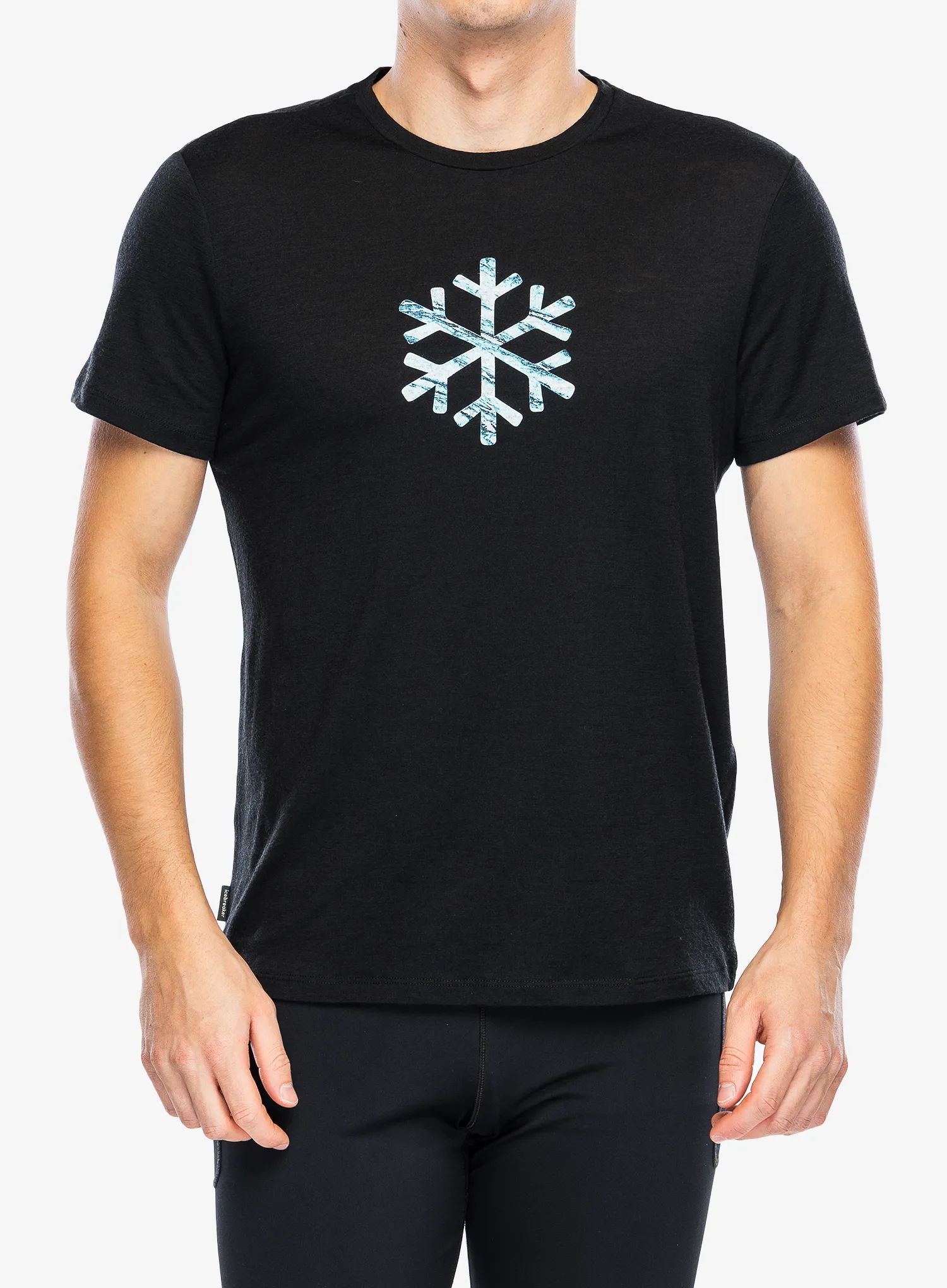 Merino triko Icebreaker Merino 150 Tech Lite SS Tee POW - black