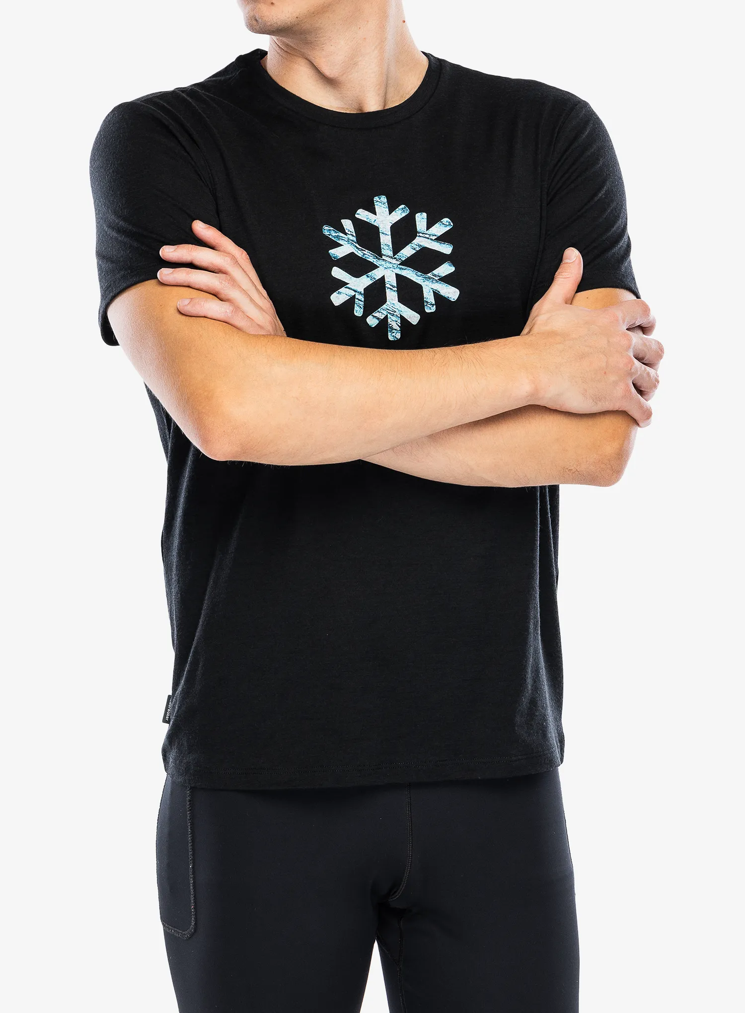 Merino triko Icebreaker Merino 150 Tech Lite SS Tee POW - black