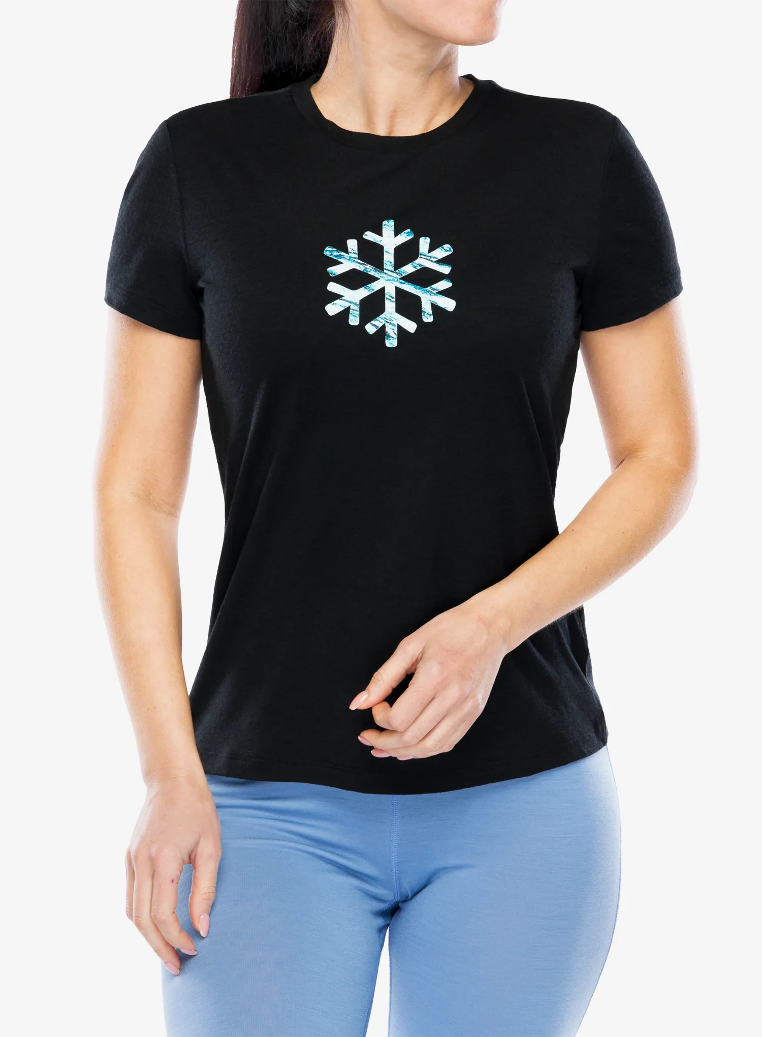 Merino triko dámské Icebreaker Merino 150 Tech Lite SS Tee POW - black