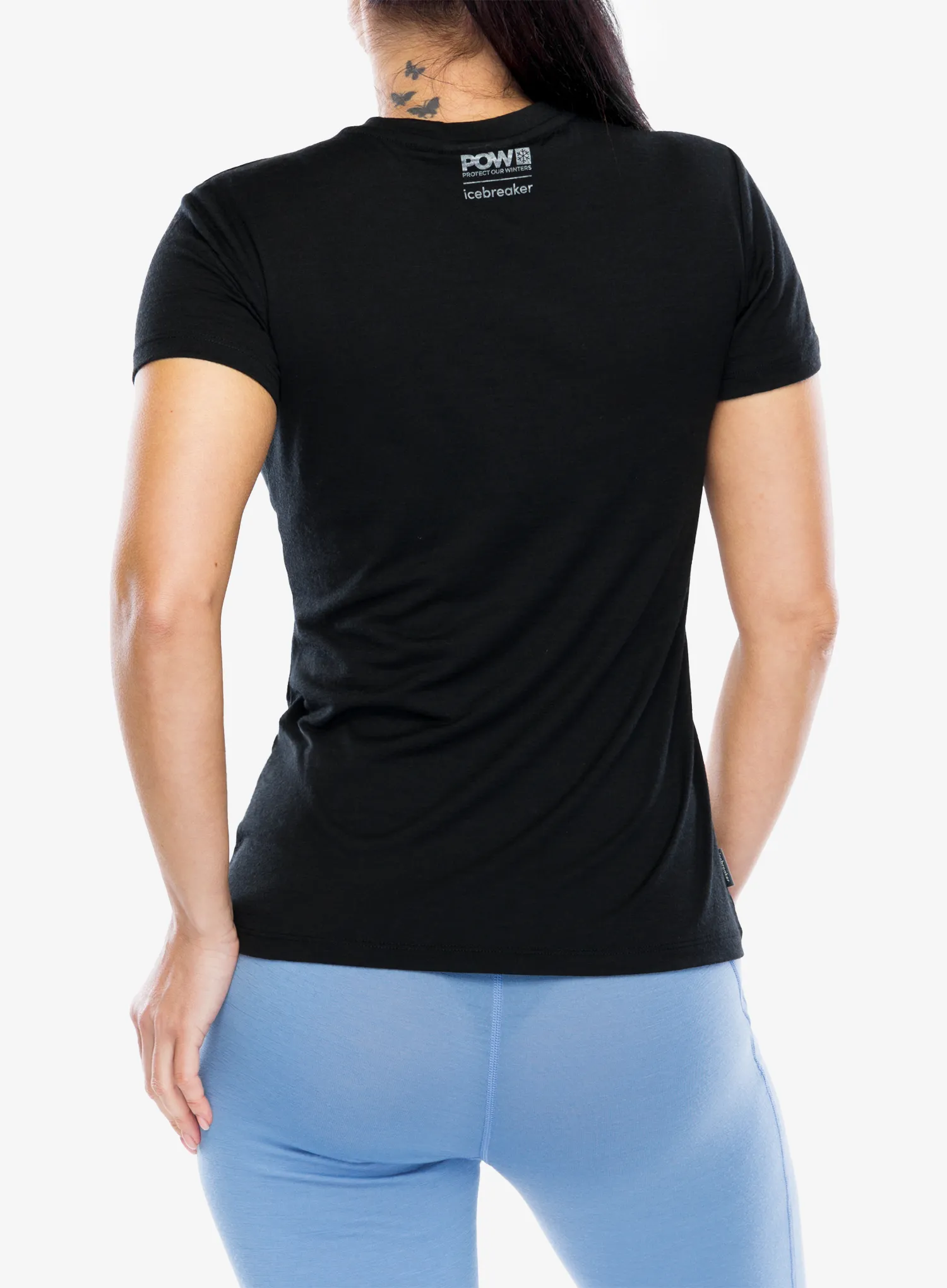 Merino triko dámské Icebreaker Merino 150 Tech Lite SS Tee POW - black