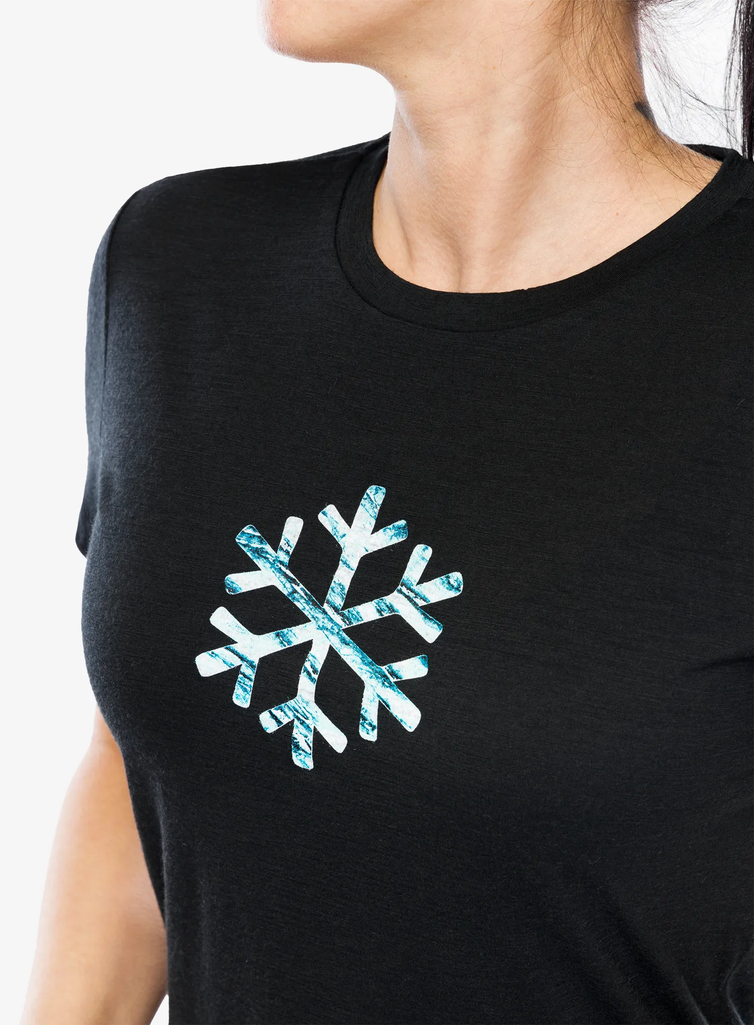 Merino triko dámské Icebreaker Merino 150 Tech Lite SS Tee POW - black