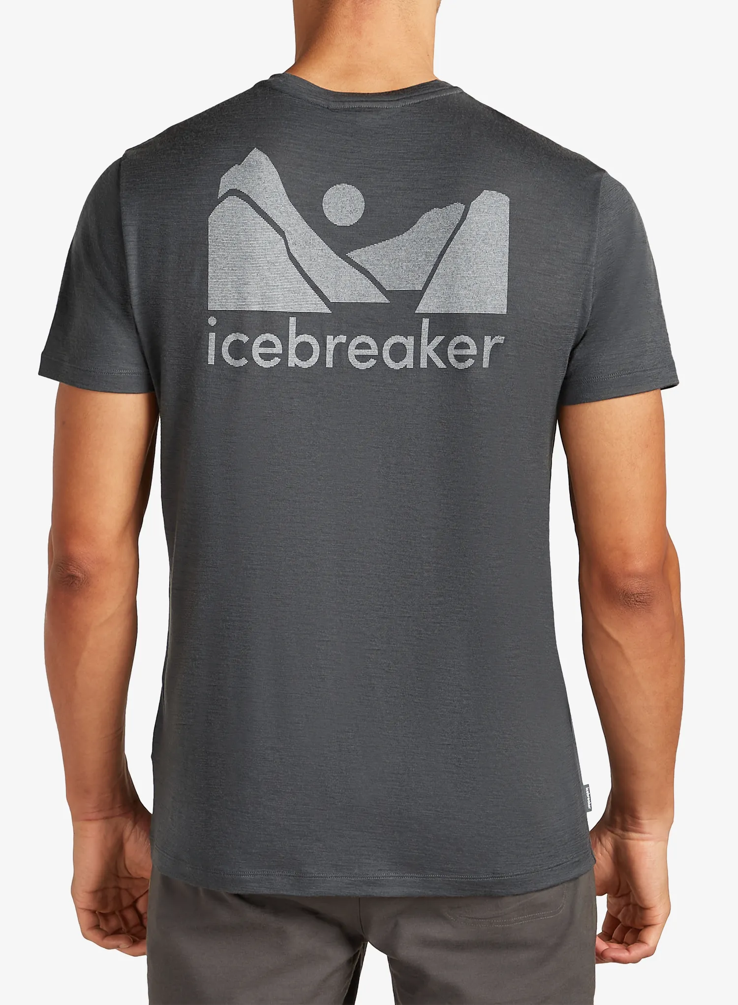 Merino triko Icebreaker Merino 150 Tech Lite SS Tee Southern Shapes - obsidian