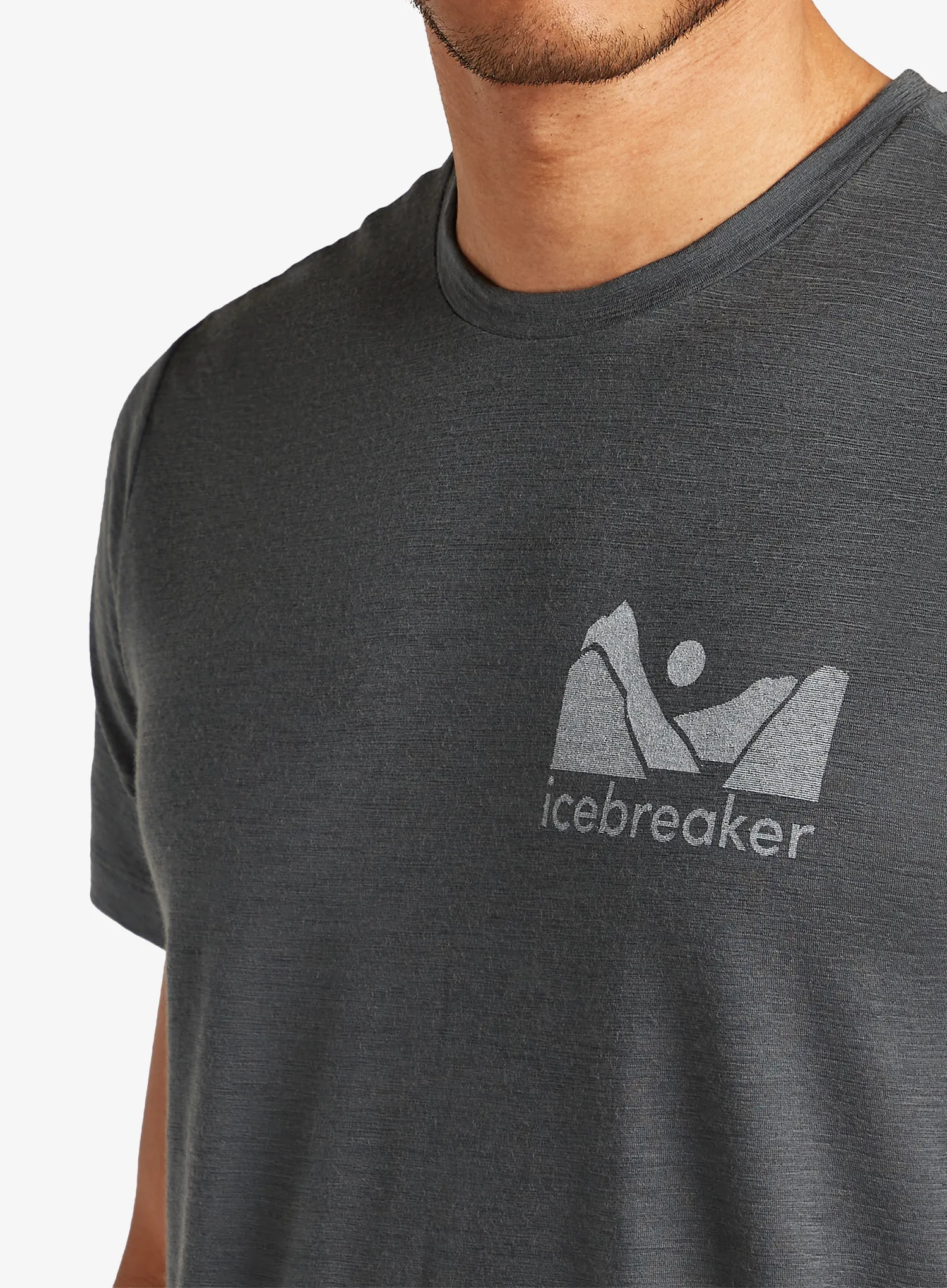 Merino triko Icebreaker Merino 150 Tech Lite SS Tee Southern Shapes - obsidian