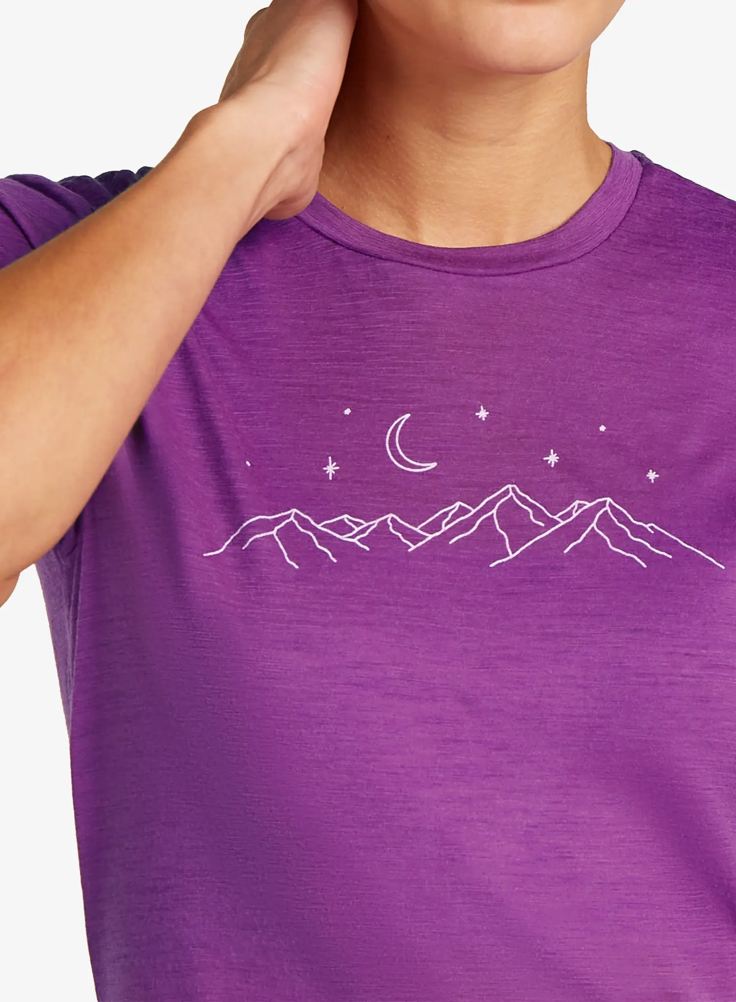 Dámské tričko Icebreaker Merino 150 Tech Lite SS Tee Sparkling Stars - passion